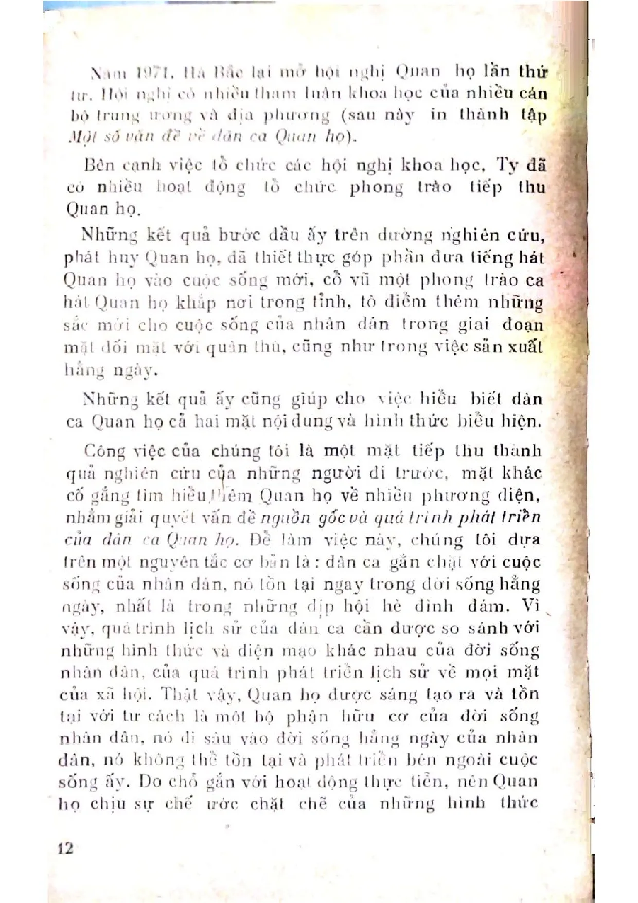 Nội dung mục lục và hình ảnh sách Quan họ nguồn gốc và quá trình phát triển - Trang 7