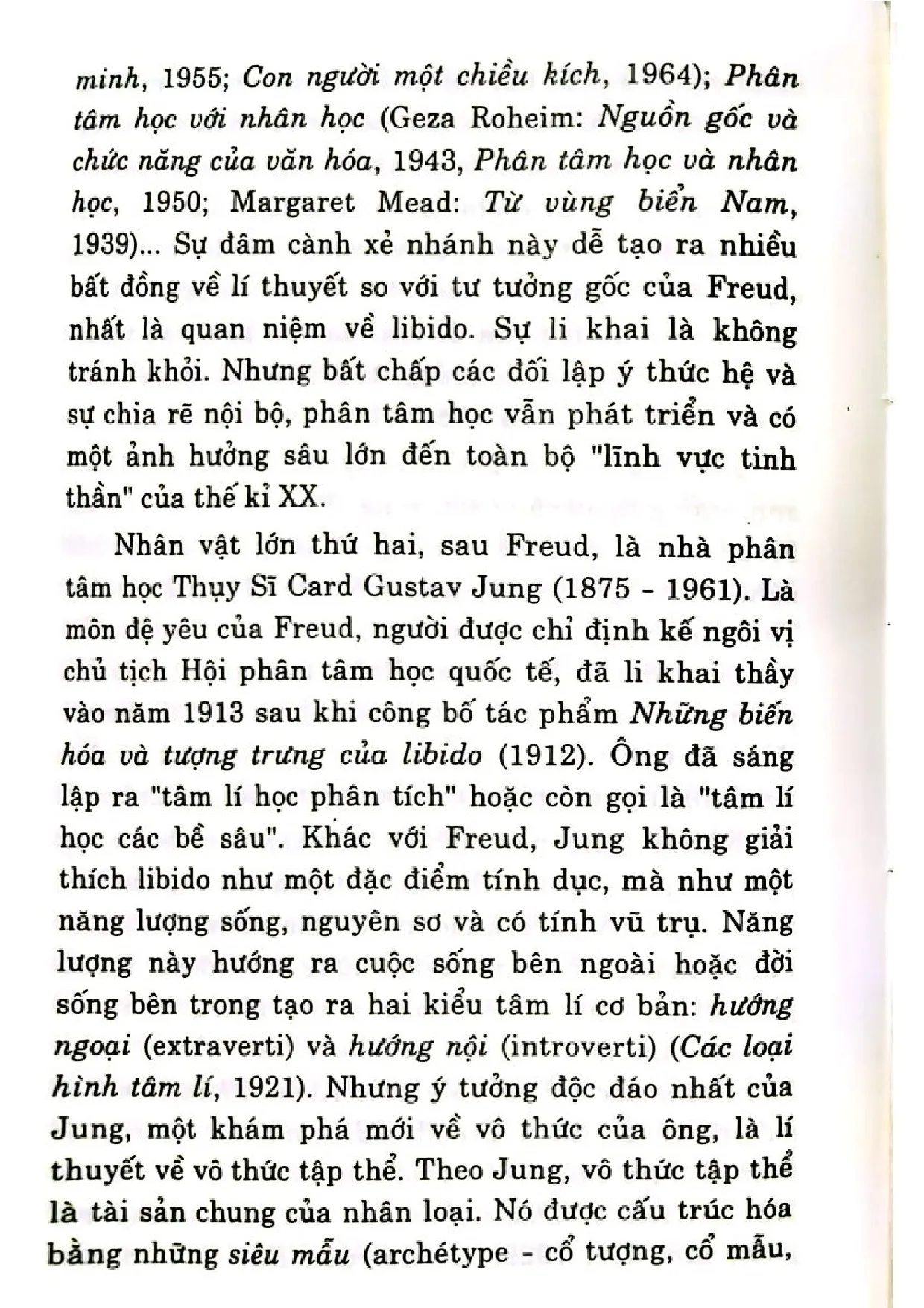 Nội dung trang phụ bản giới thiệu sách Phân tâm học và văn hóa nghệ thuật