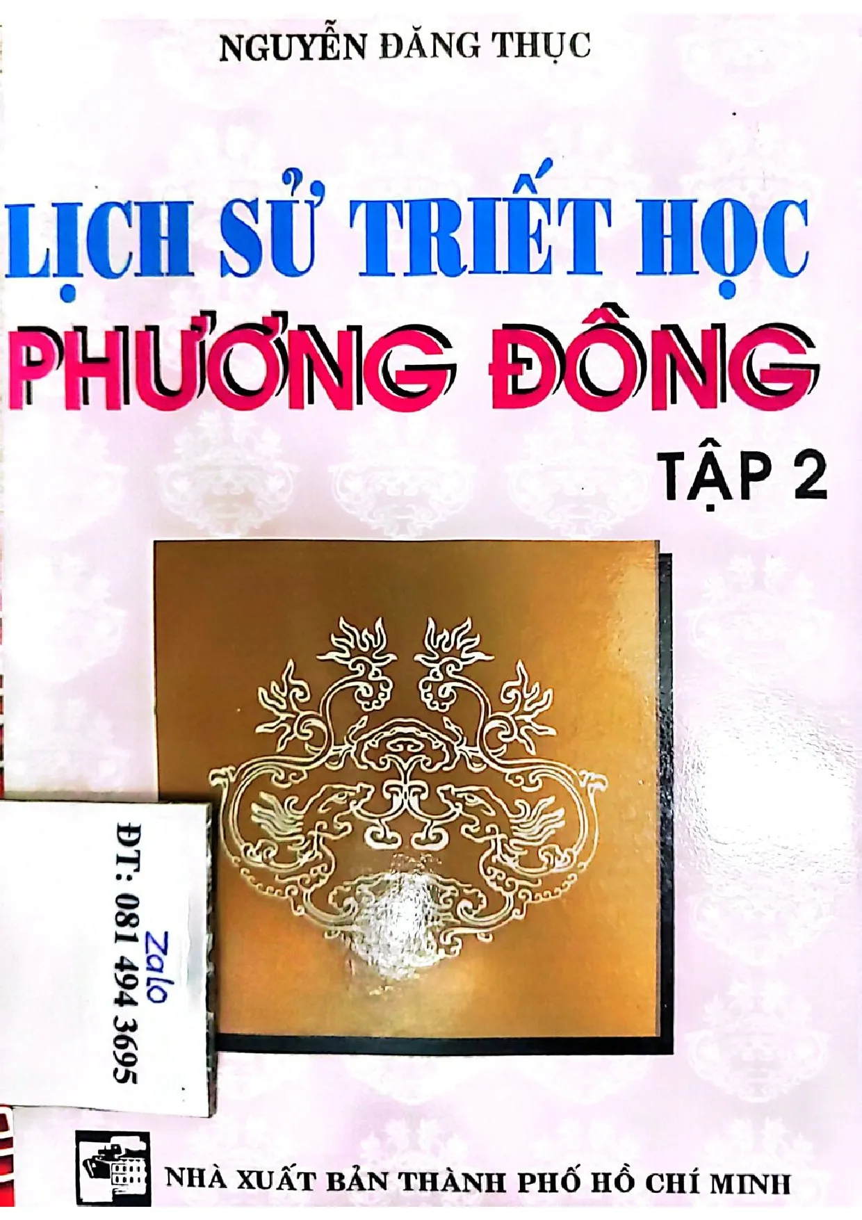 Ảnh bìa của Lịch sử triết học phương đông tập 2