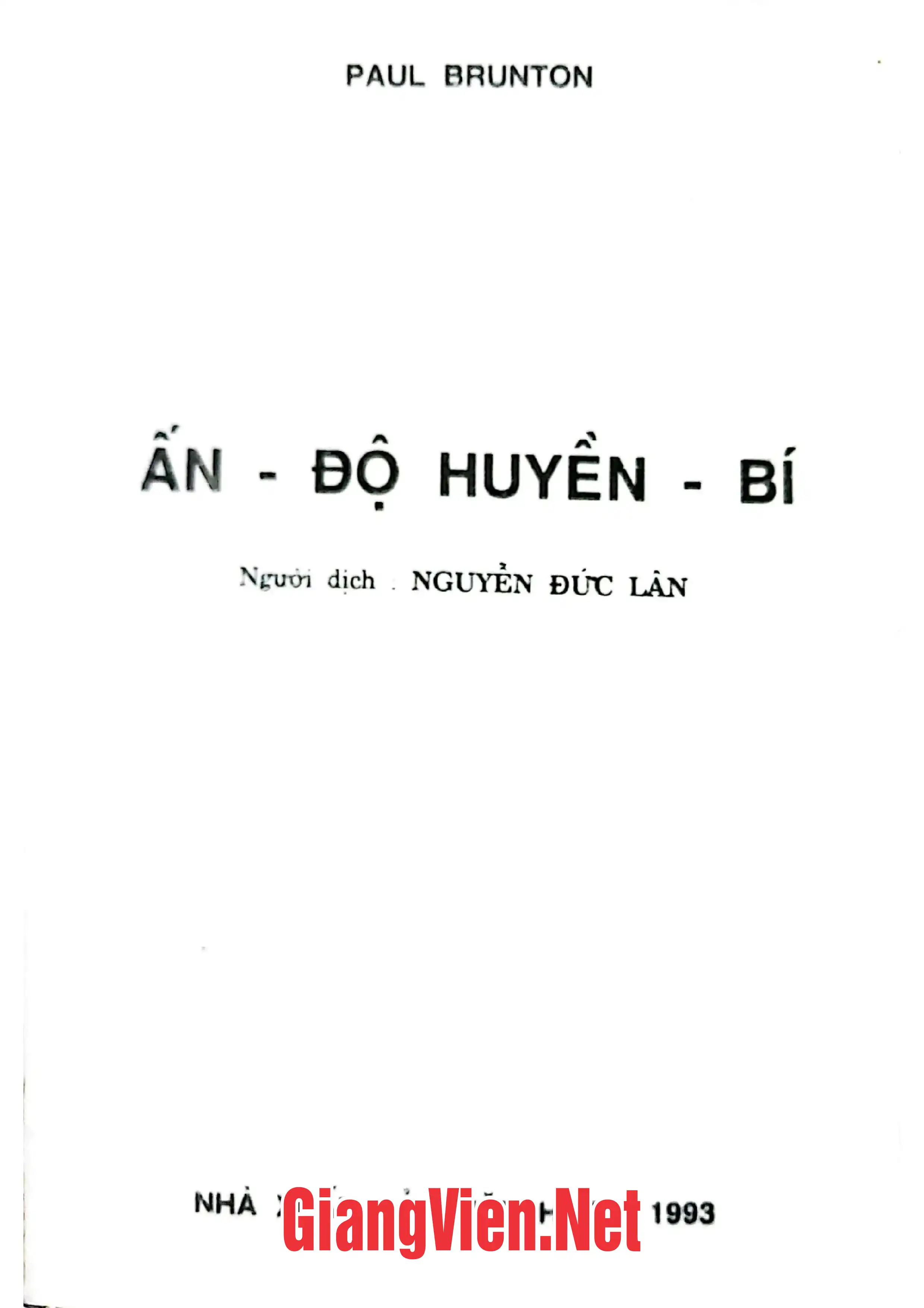 Ảnh bìa của Ấn Độ huyền bí