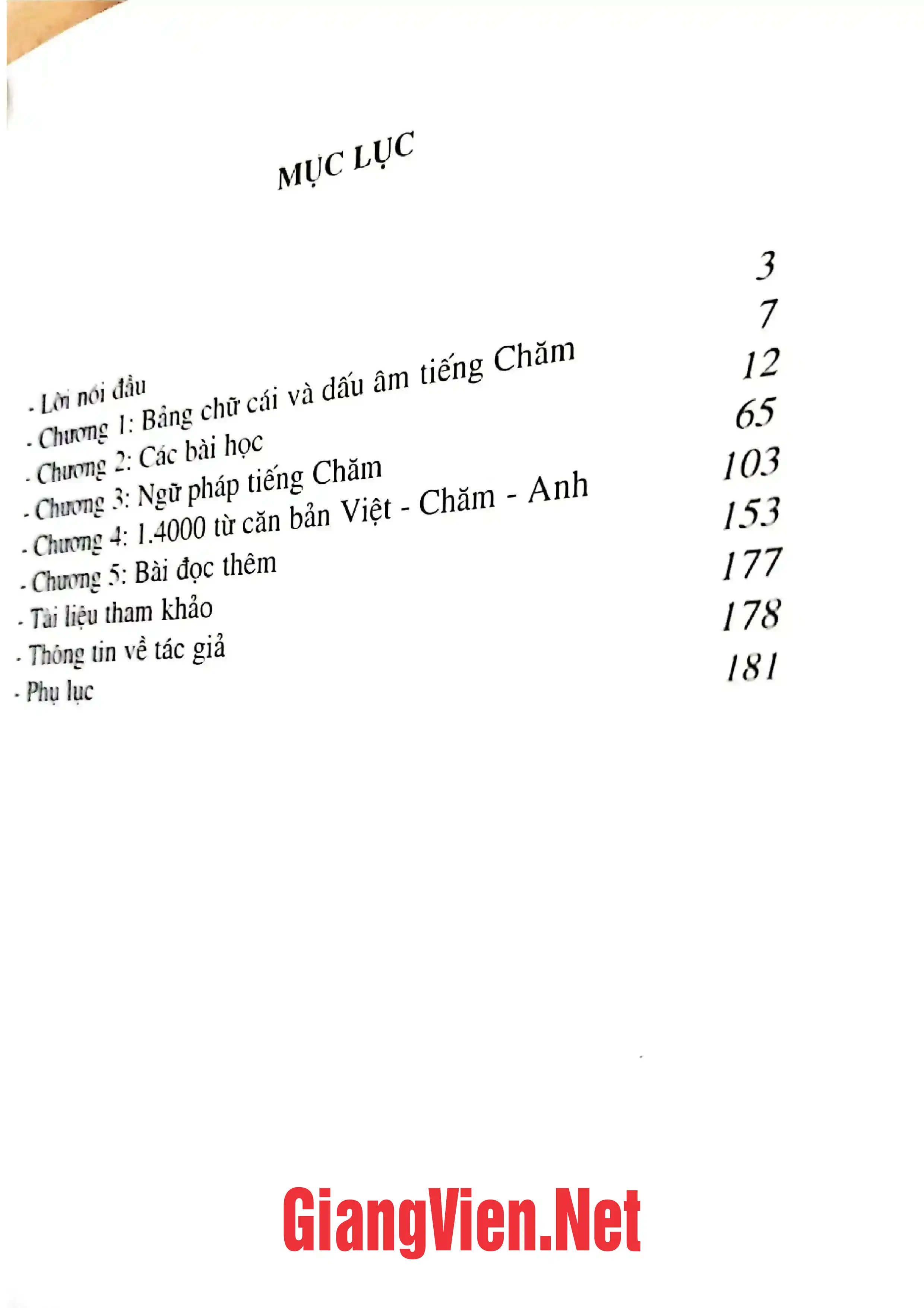 Trang bìa chính thức sách Tự học tiếng Chăm