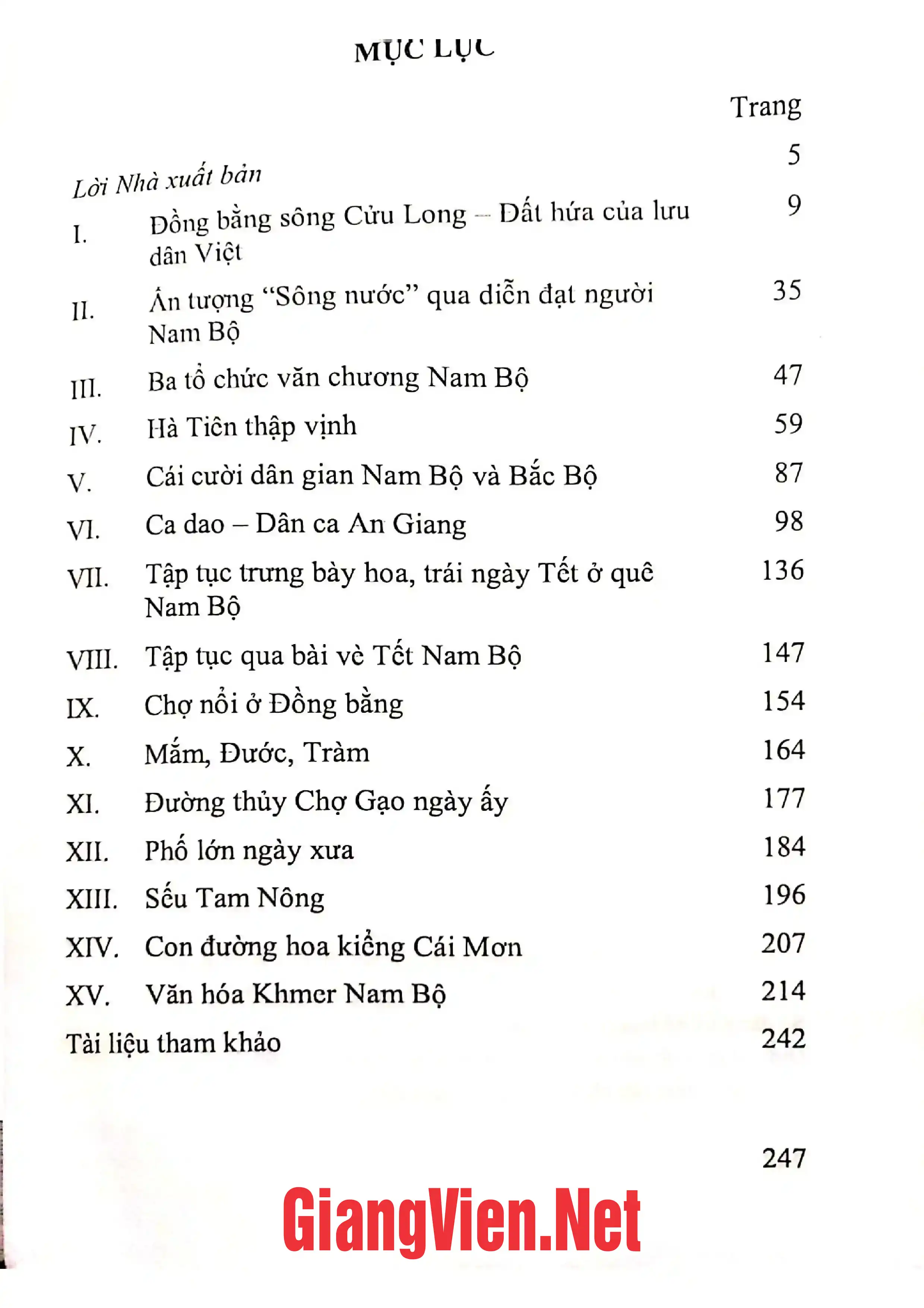 Trang bìa chính thức sách ấn tượng văn hóa đồng bằng Nam Bộ
