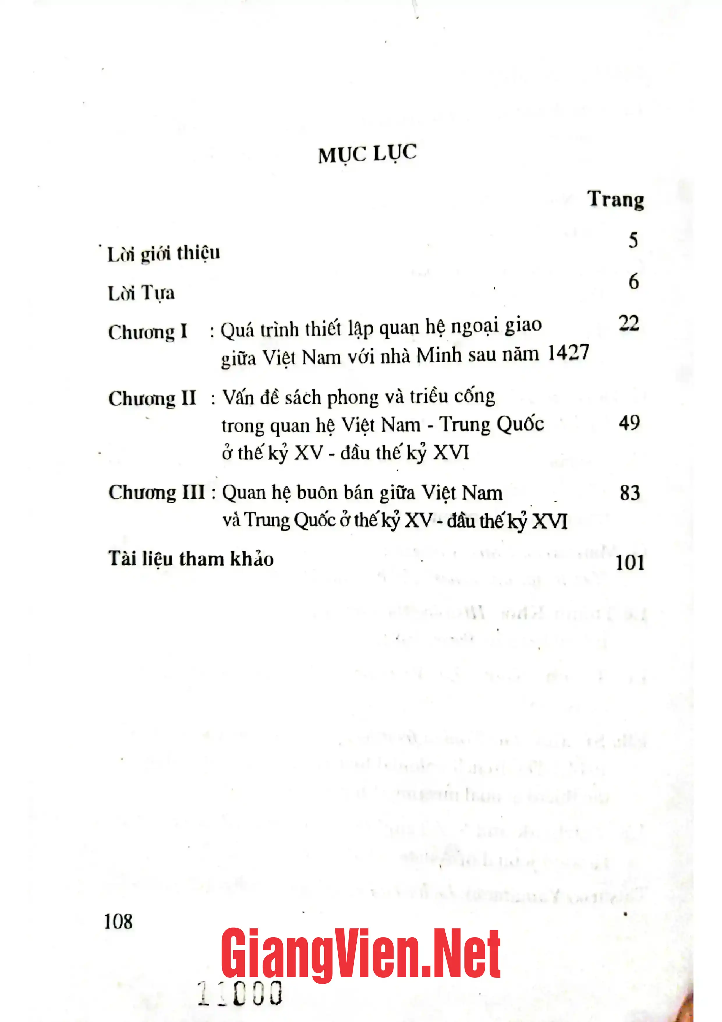 Trang bìa chính thức sách Quan hệ giữa Việt Nam  Trung Quốc thế kỉ XV - Đầu thế kỉ XVI