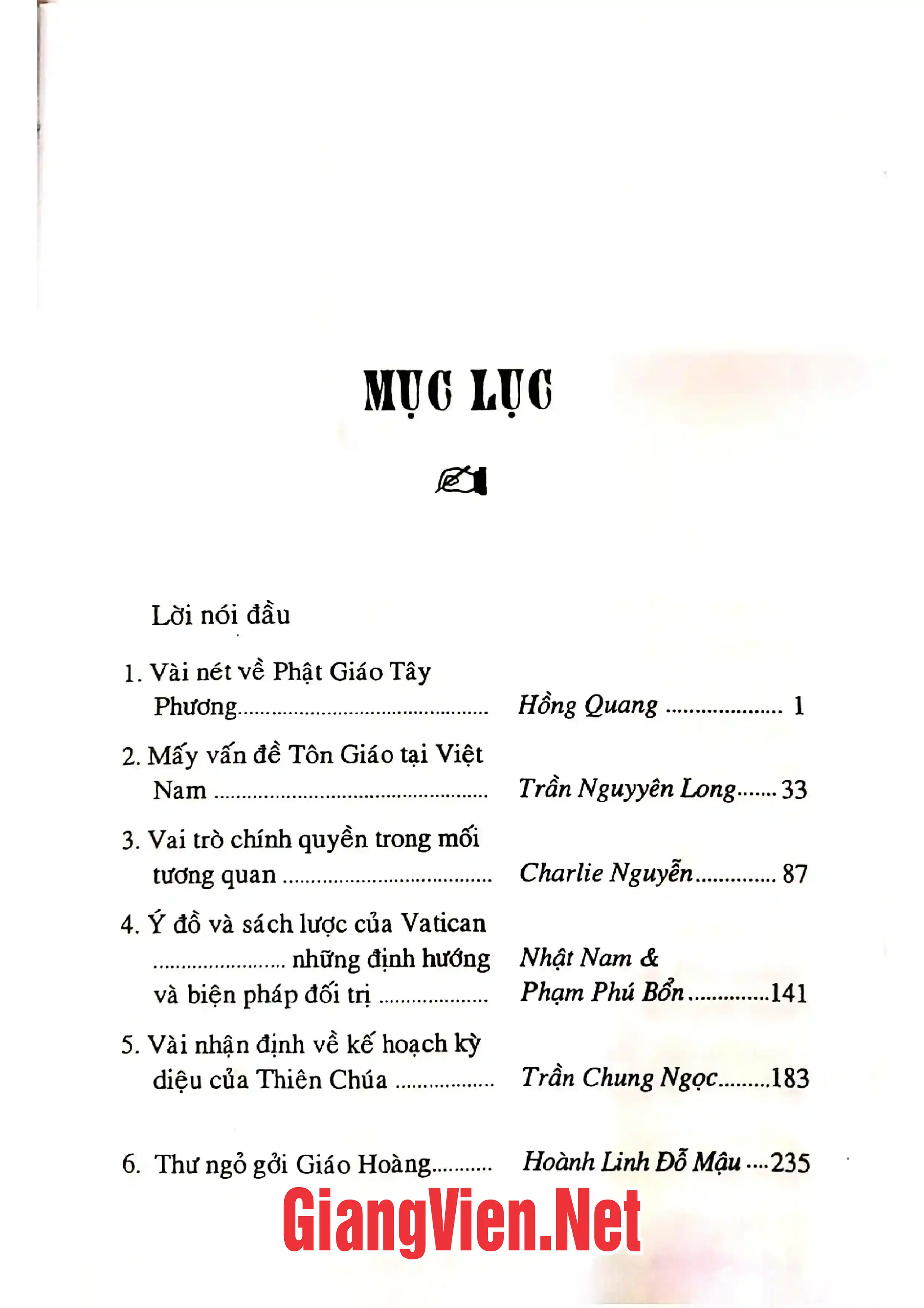 Trang bìa chính thức sách Tôn giáo và tổ quốc những vấn đề cấp thiết