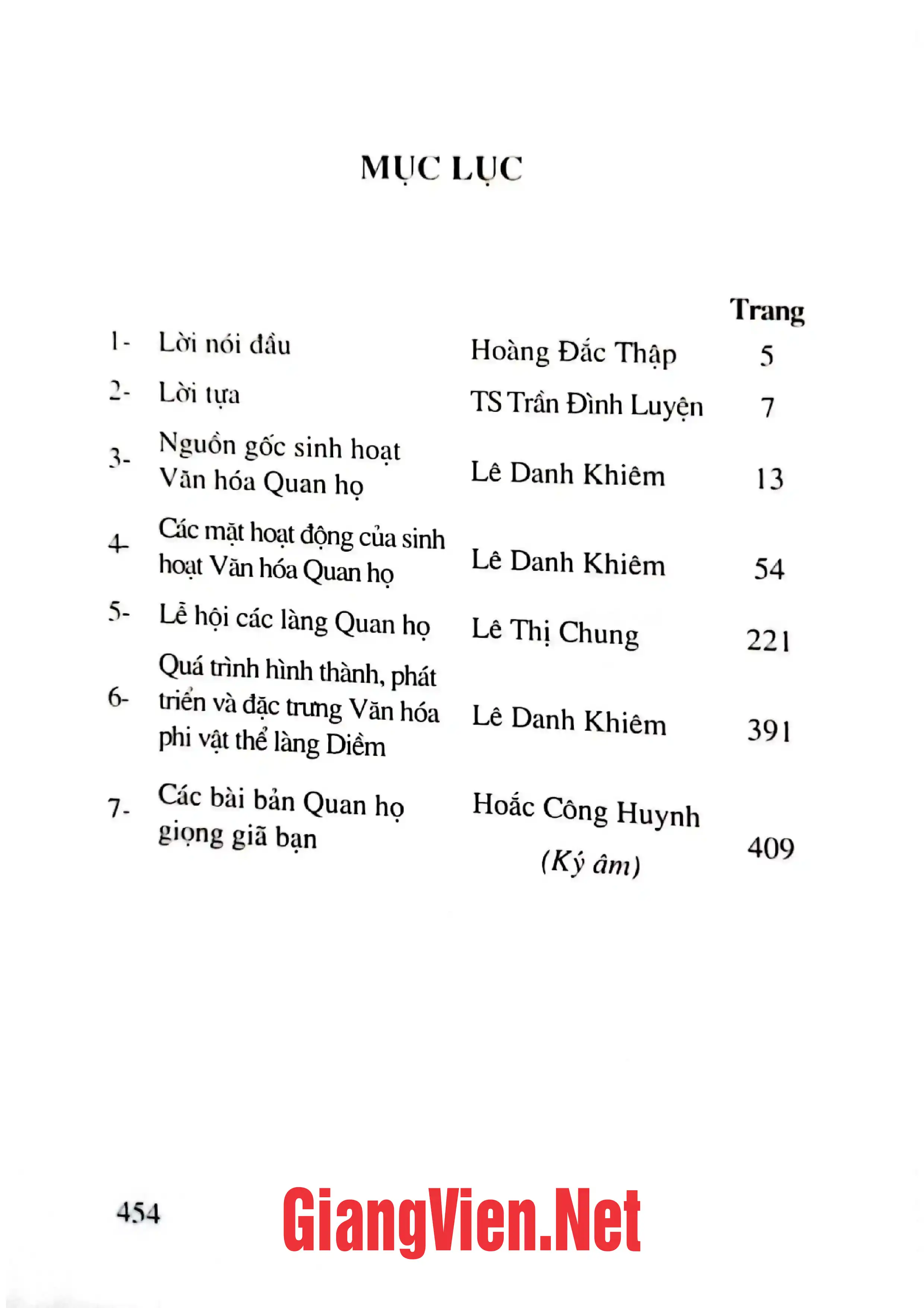 Trang bìa chính thức sách Không gian văn hóa quan họ