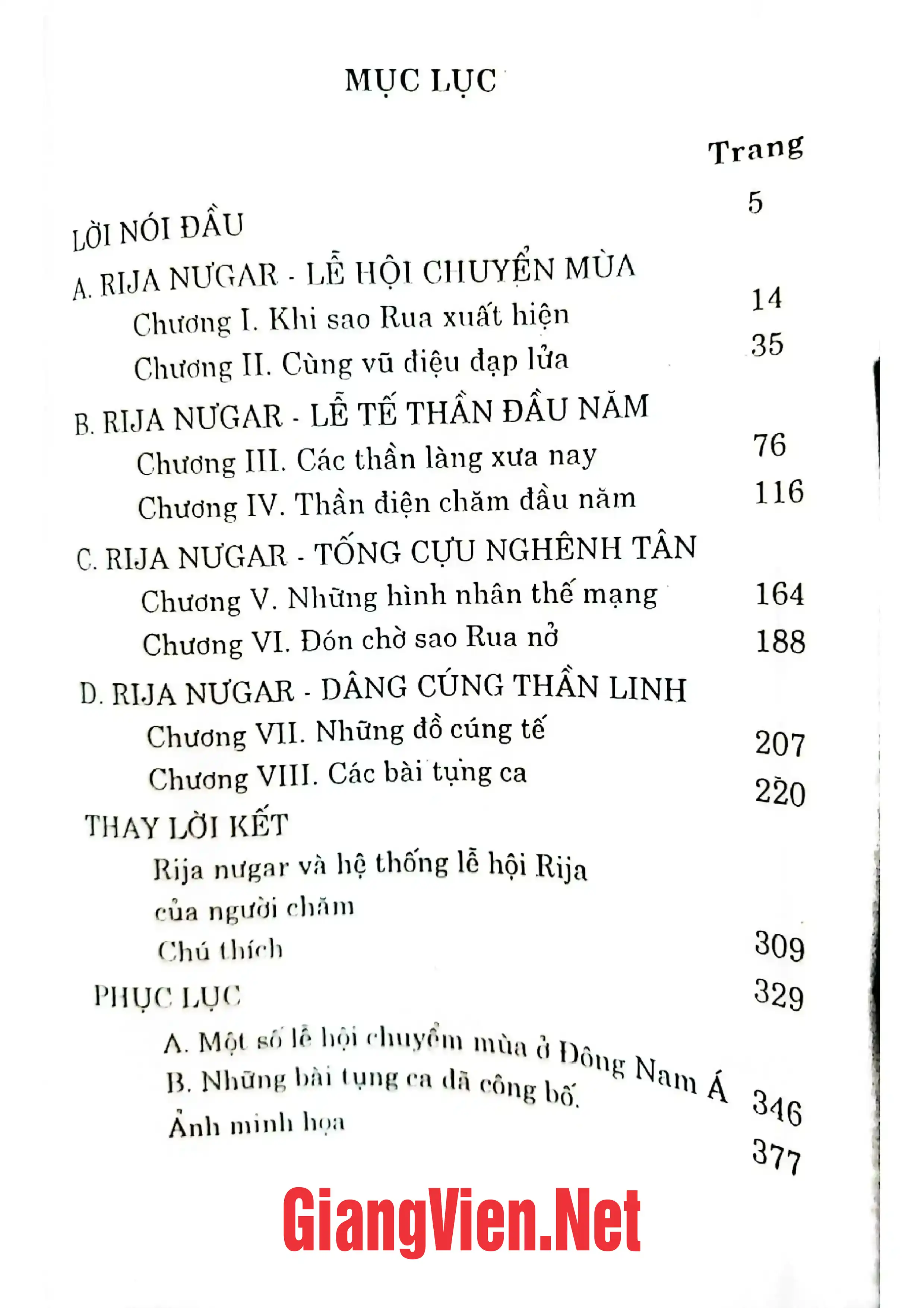 Trang bìa chính thức sách Lễ hội Rija Nưgar của người Chăm