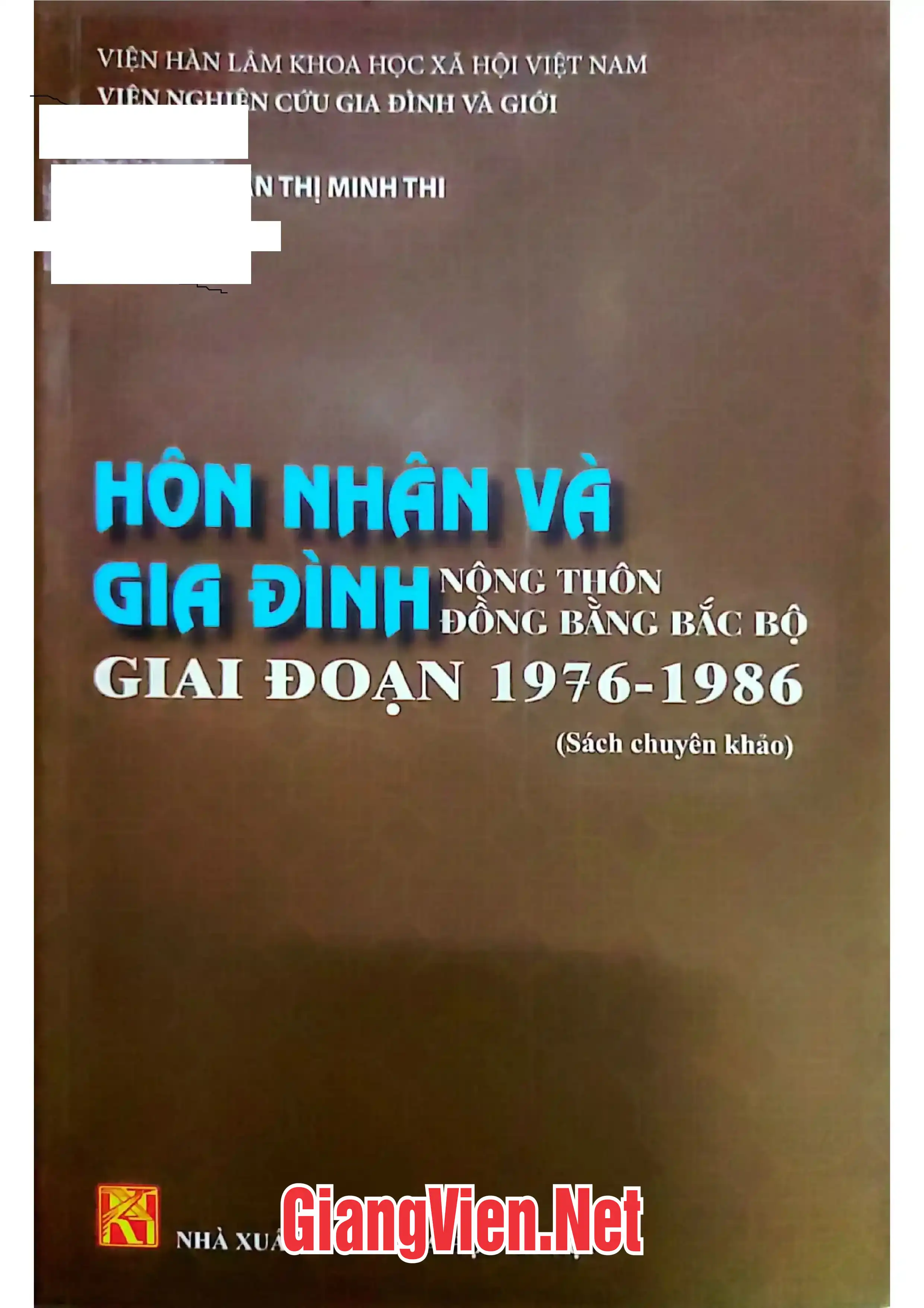 Ảnh bìa của Hôn nhân và gia đình nông thôn đồng bằng Bắc Bộ giai đoạn 1976 - 1986