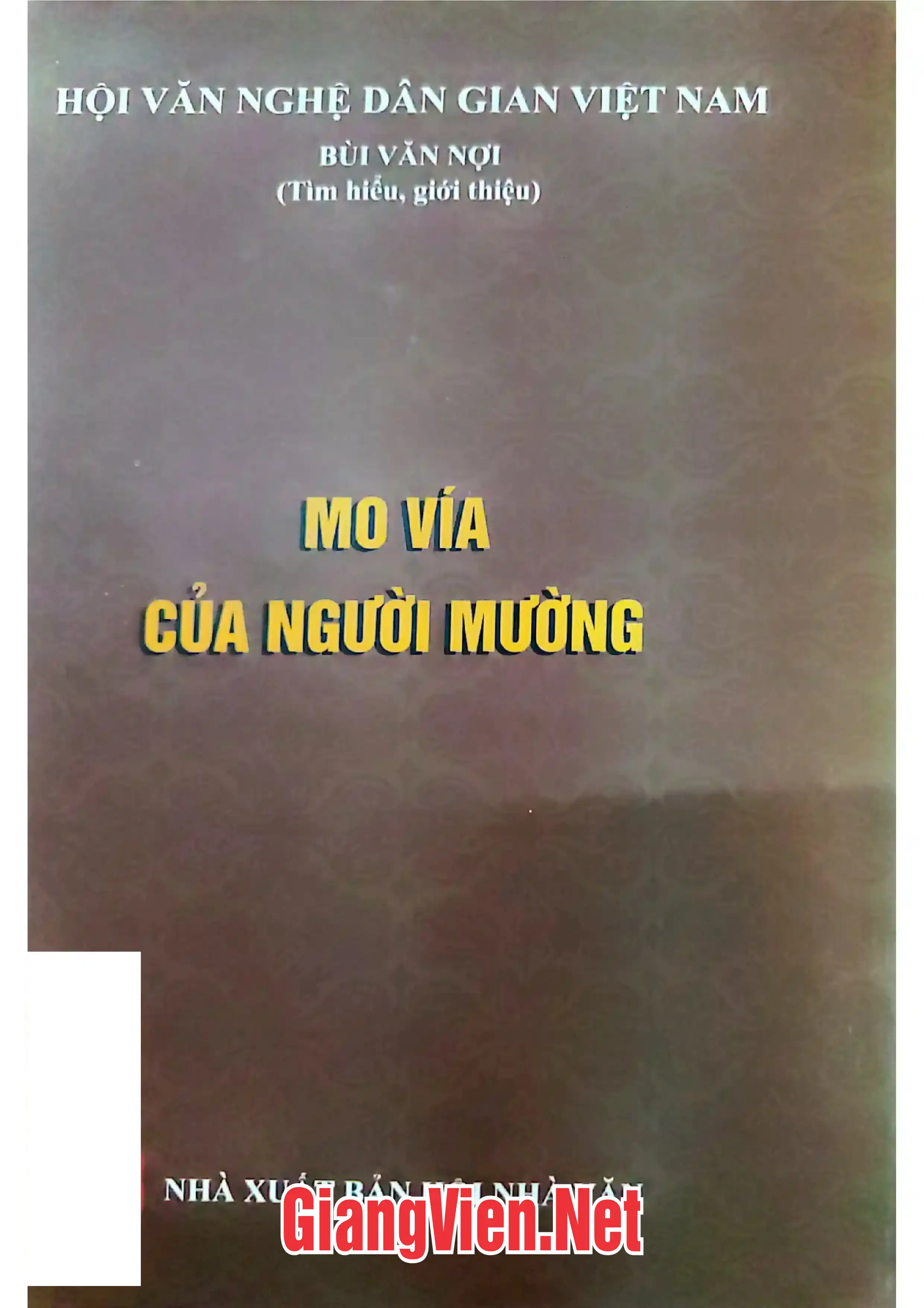 Ảnh bìa của Mo vía của người Mường
