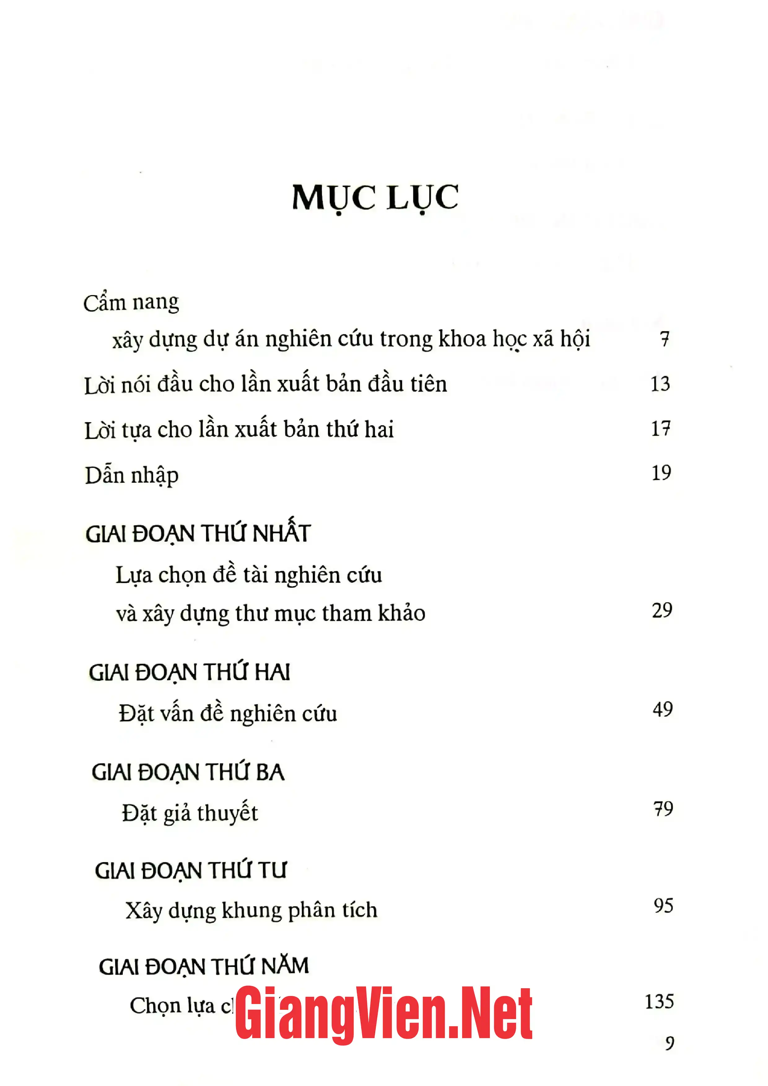 Trang bìa chính thức sách Cẩm nang xây dựng dự án nghiên cứu trong khoa học xã hội