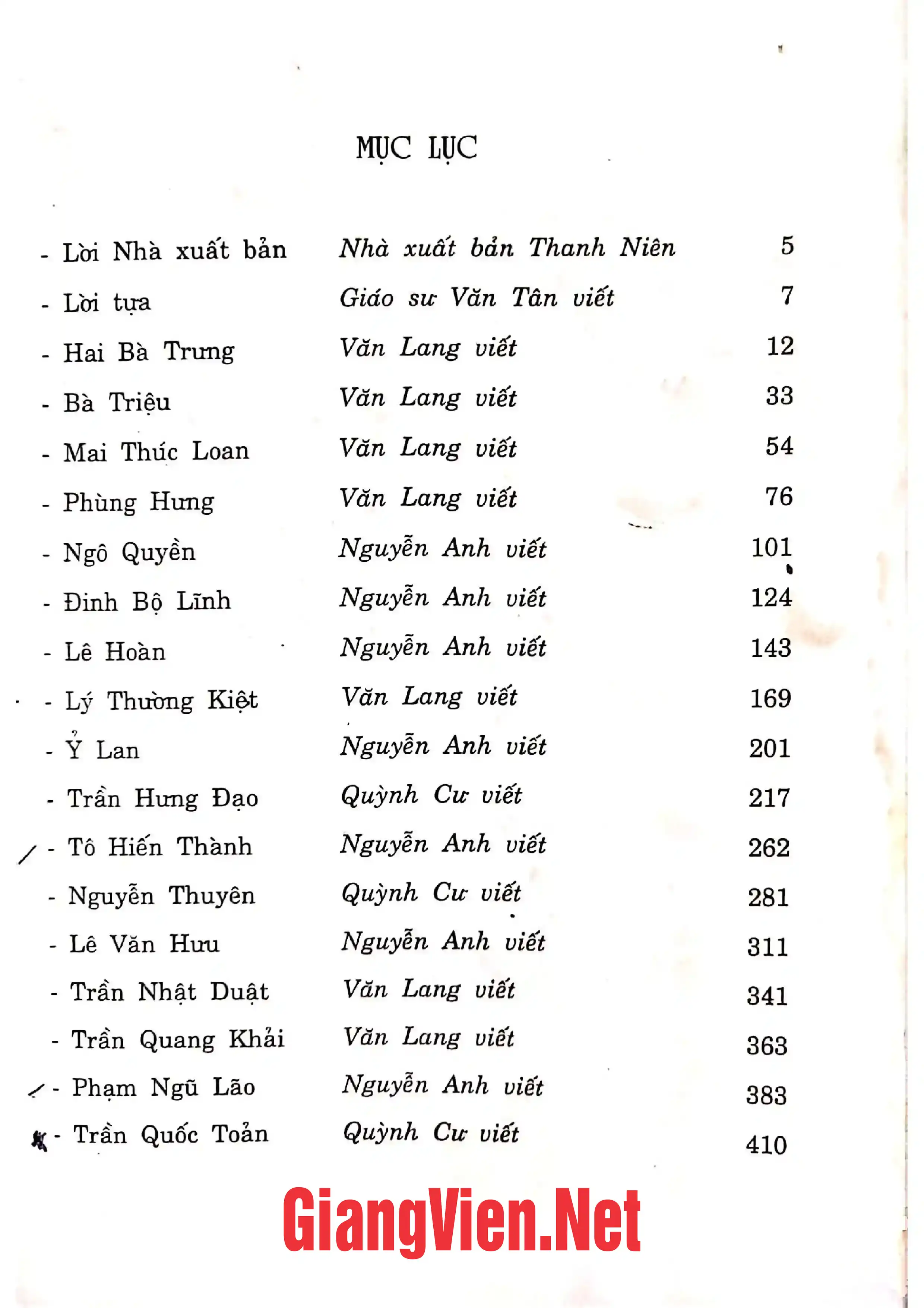 Trang bìa chính thức sách Danh nhân đất Việt, tập I