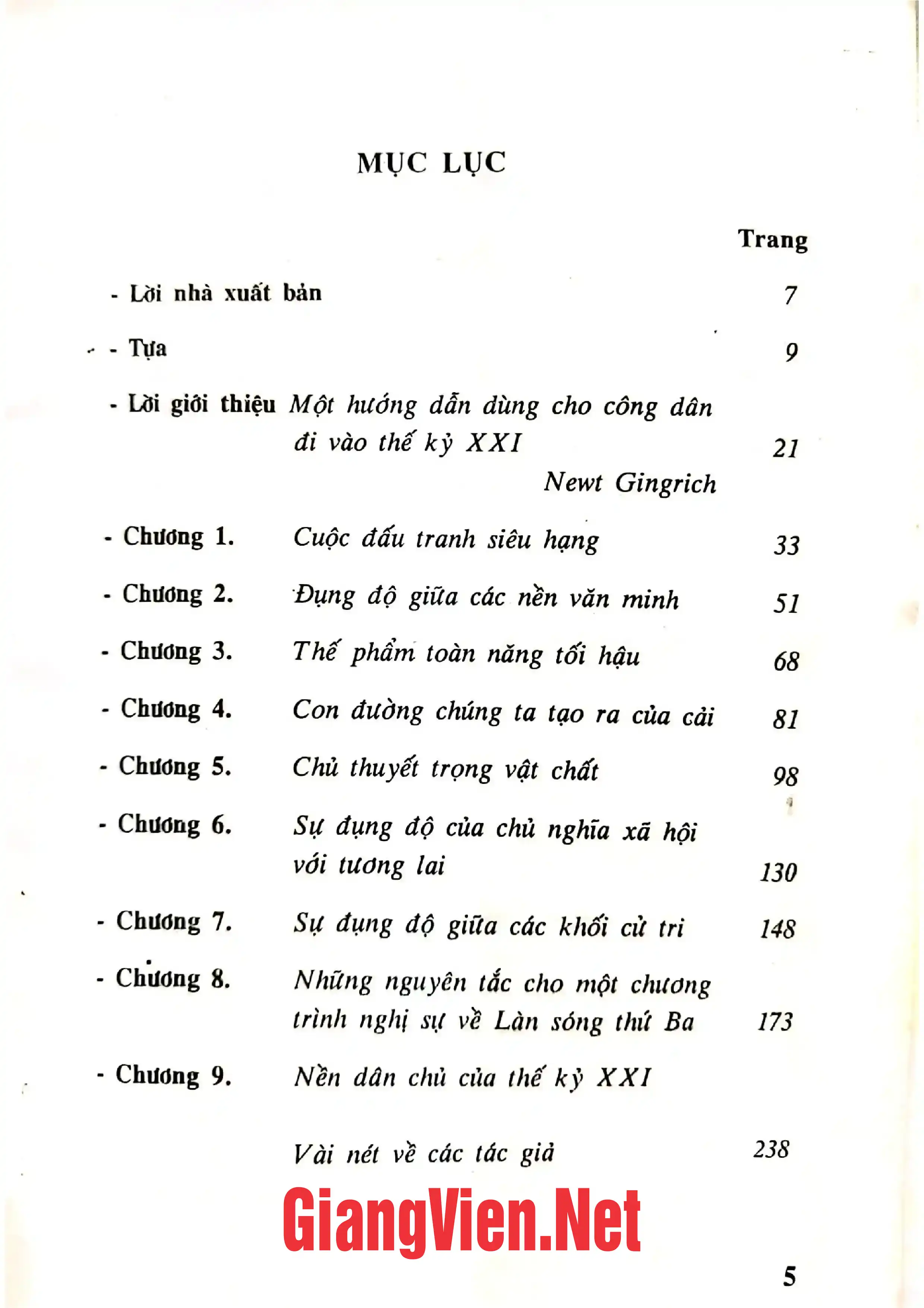 Trang bìa chính thức sách Tạo dựng một nền văn minh mới chính trị của làn sóng thứ ba