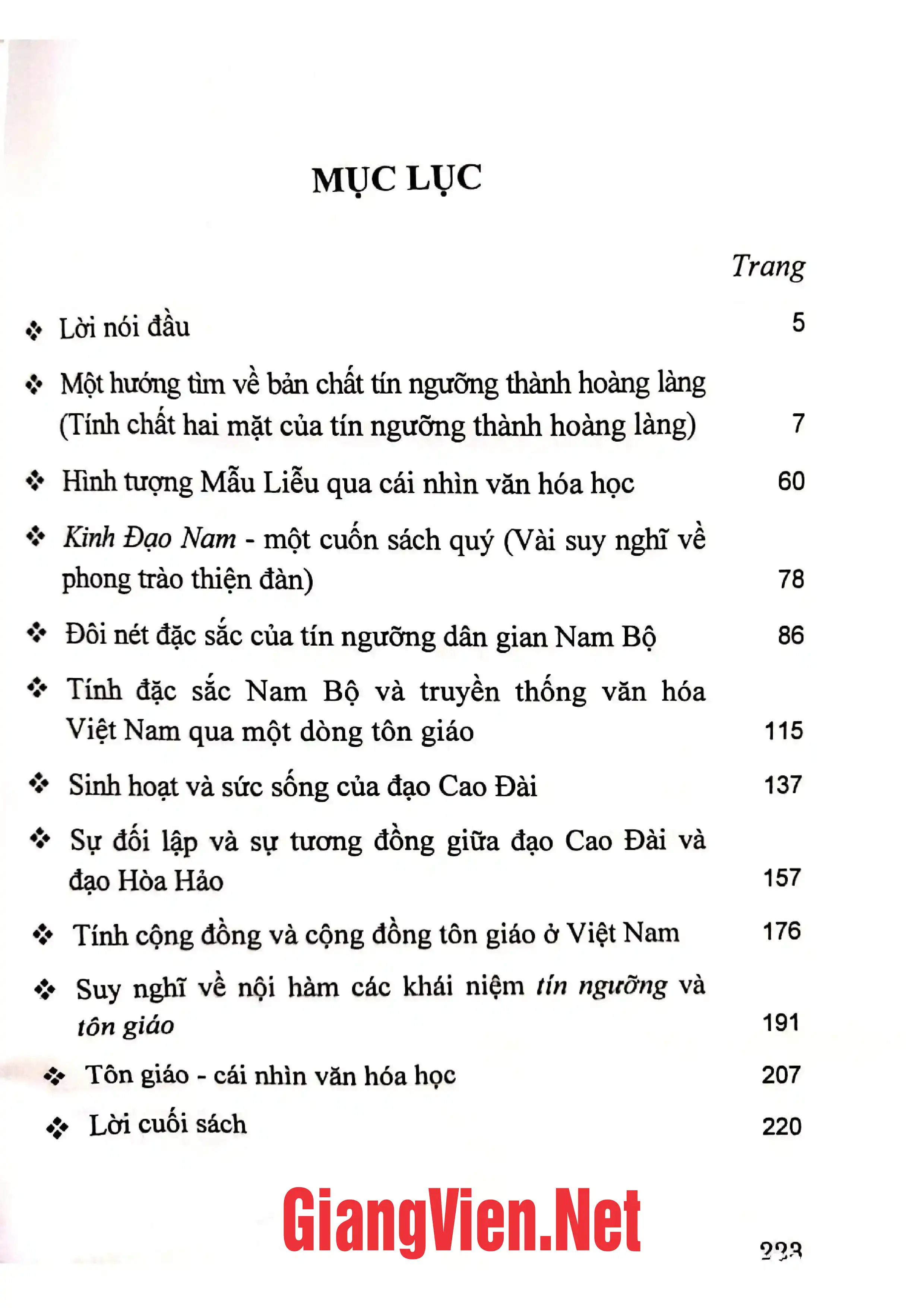 Ảnh minh họa nội dung cuốn sách: Tín ngưỡng nội dung Việt Nam Việt Nam qua cái nhìn Văn hóa học
