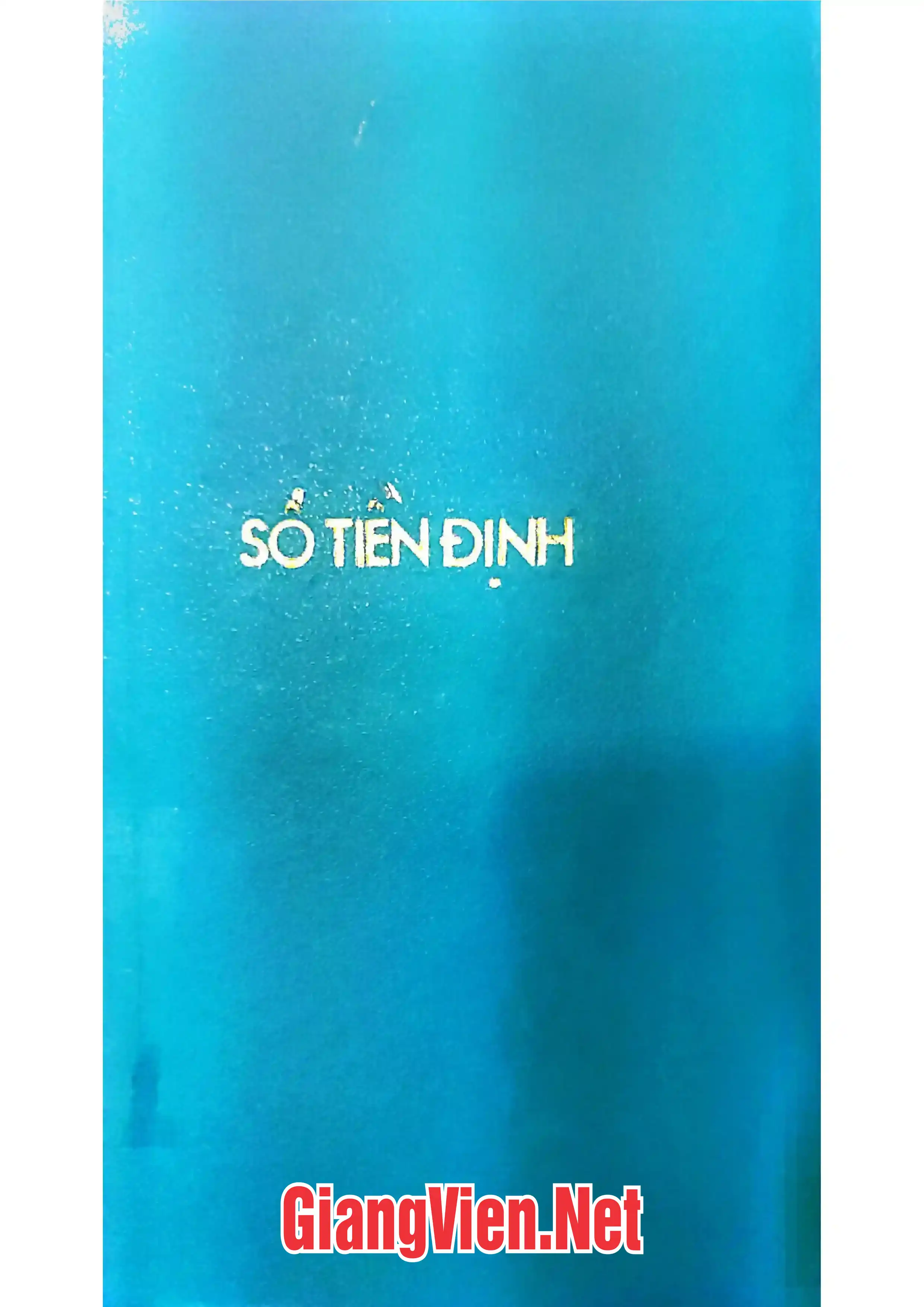 Ảnh bìa của Số tiền định