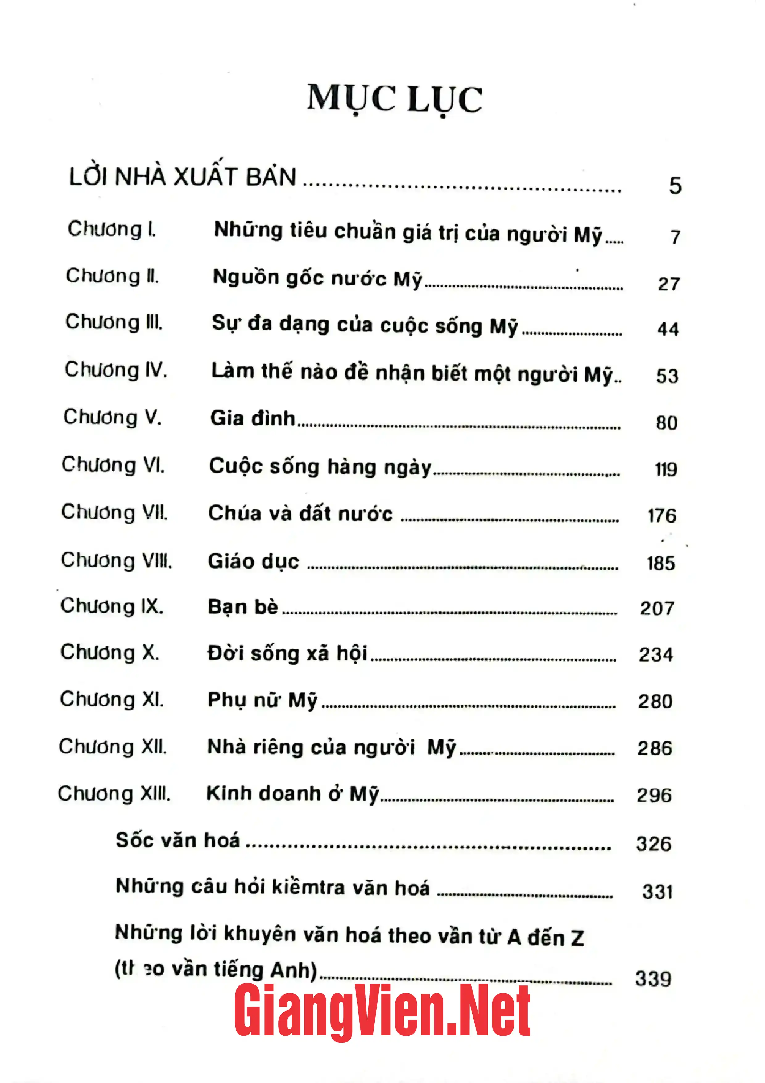 Trang bìa chính thức sách Sốc văn hoá Mĩ
