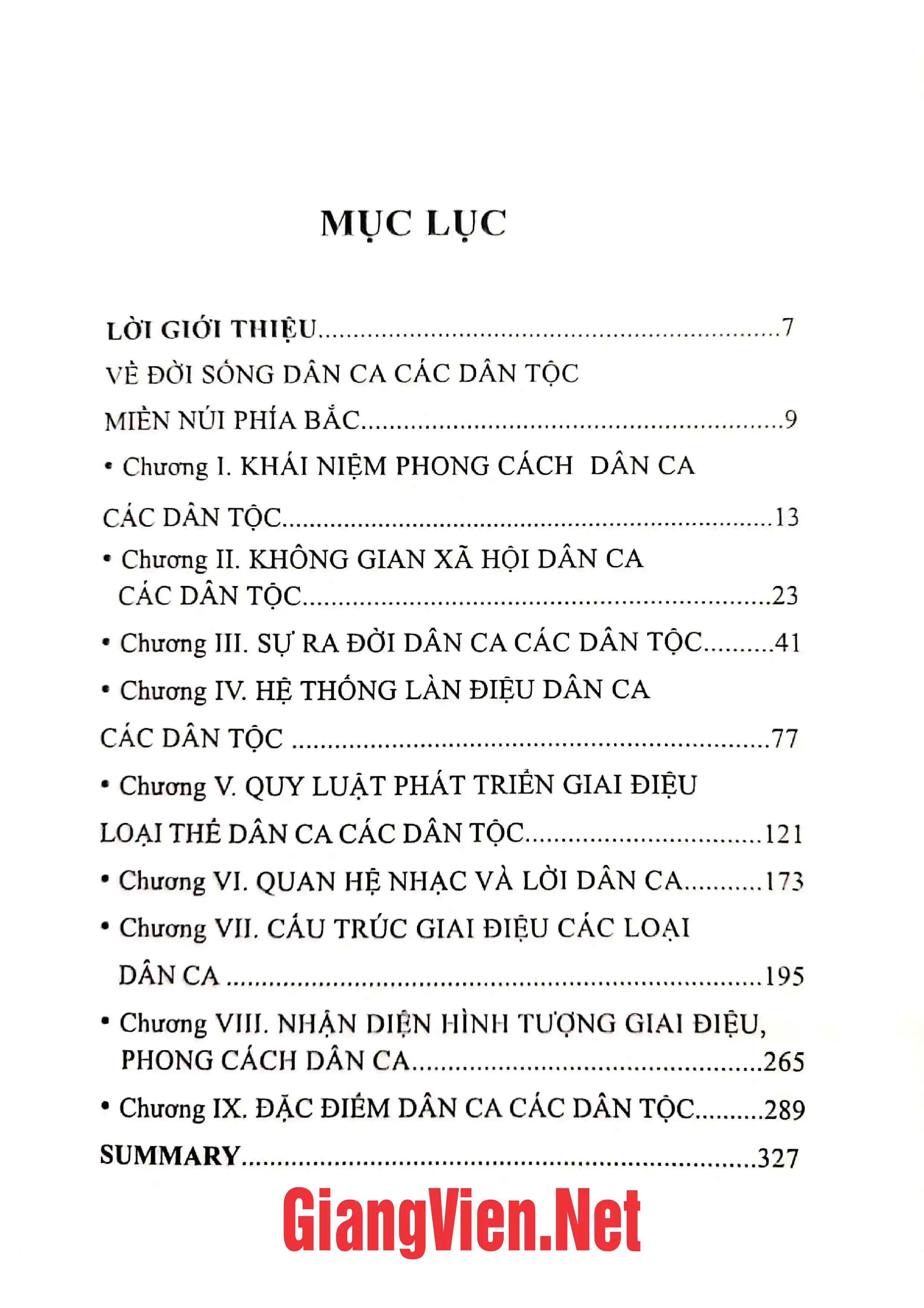 Trang bìa chính thức sách Đặc điểm dân ca Mông, Tày, Nùng, Thái