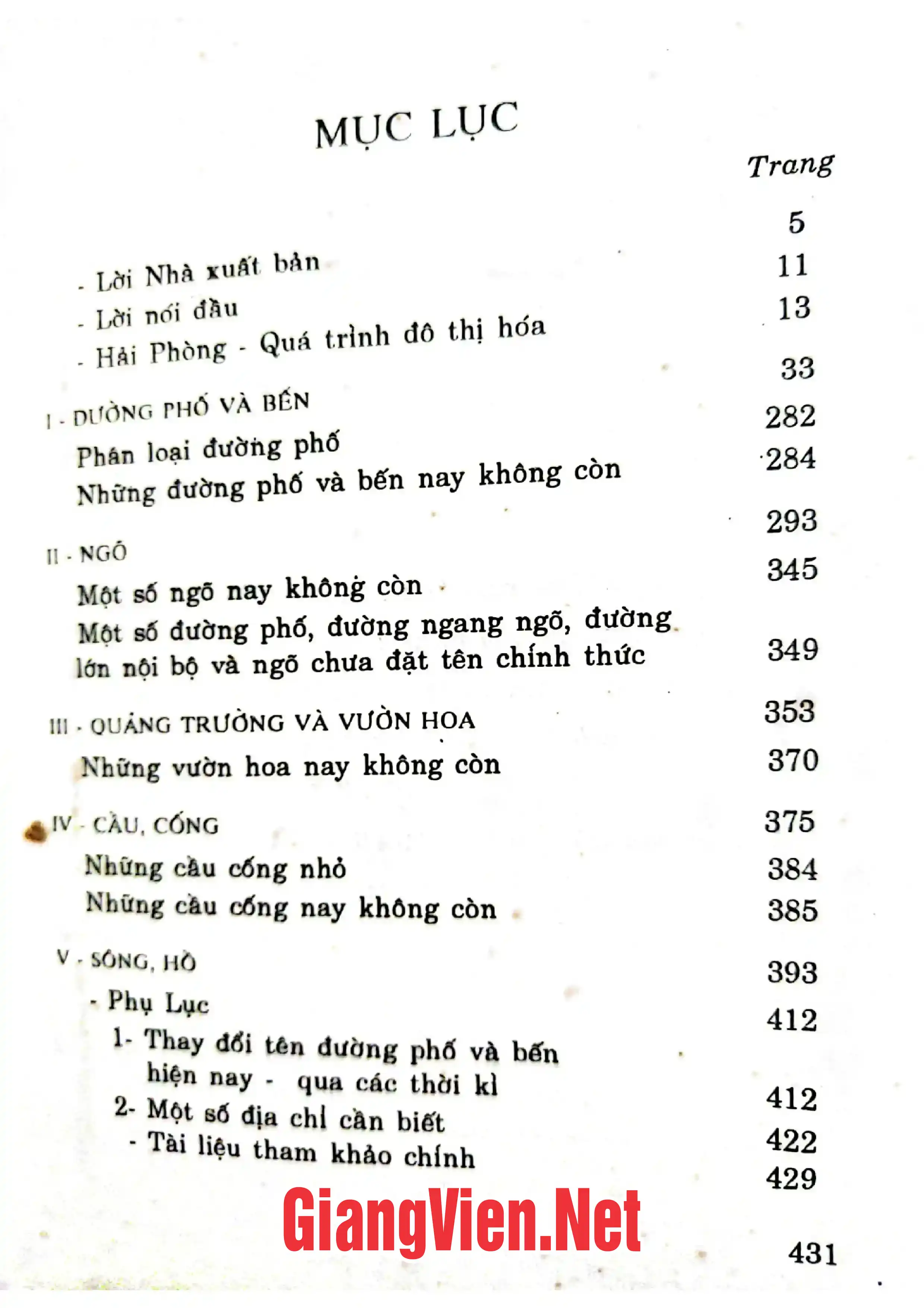 Ảnh minh họa nội dung cuốn sách: Lược khảo đường phố Hải Phòng