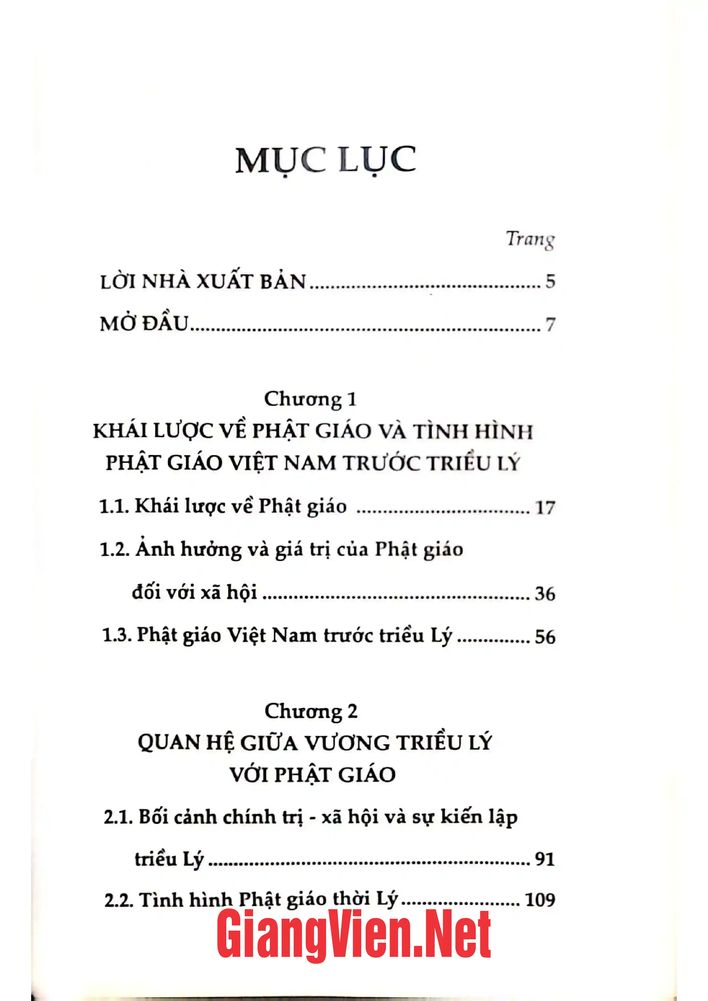 Trang bìa chính thức sách Quan hệ nhà nước quân chủ Lý Trần với Phật giáo