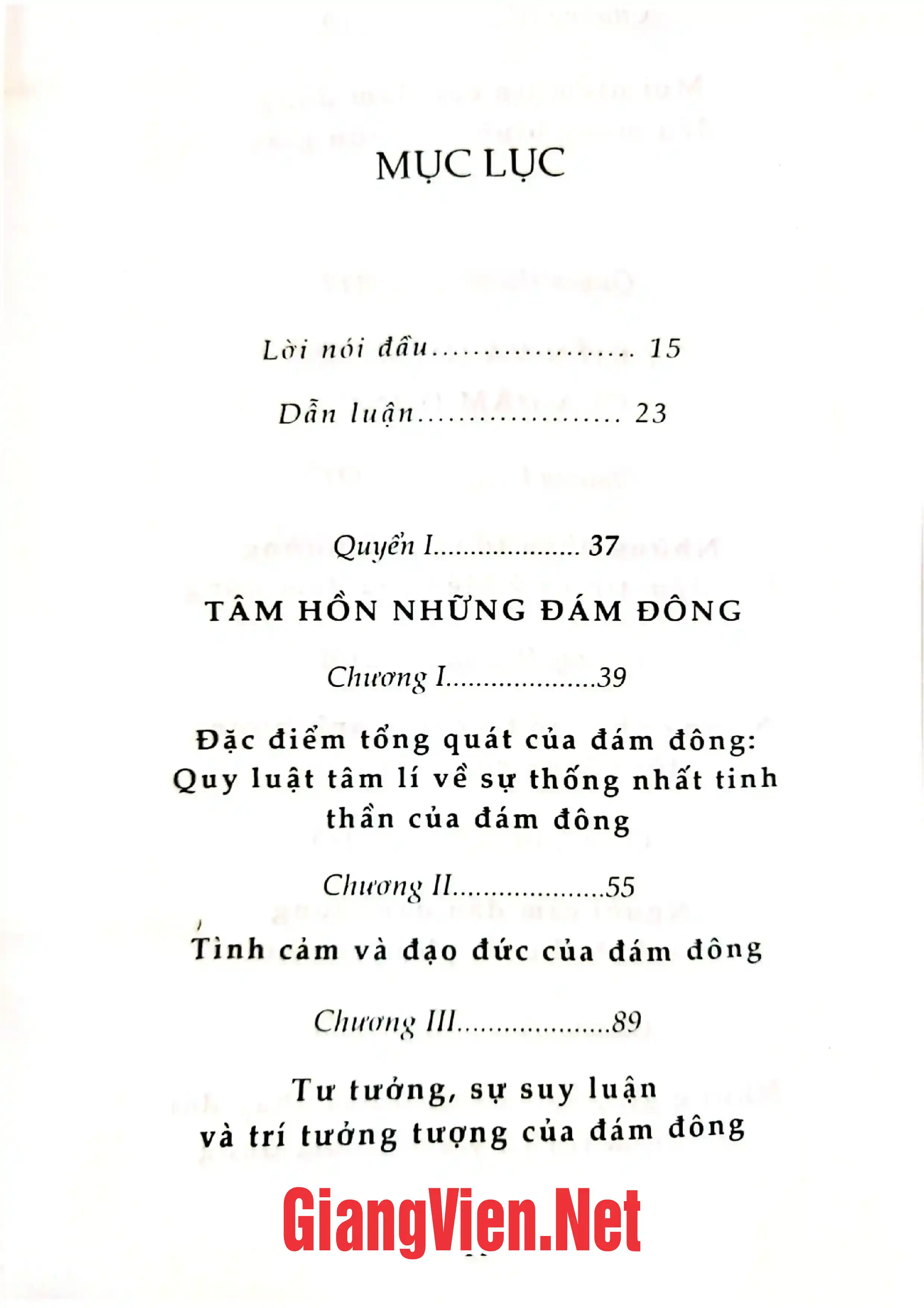 Trang bìa chính thức sách Tâm lý học đám đông