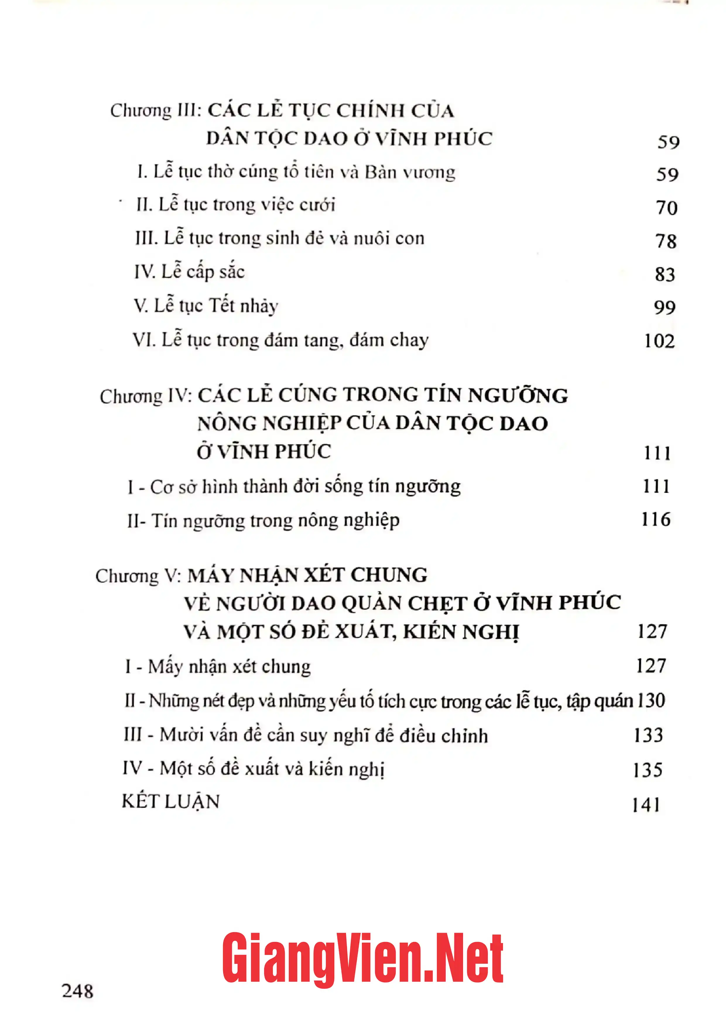 Ảnh minh họa nội dung cuốn sách: Lễ tục của người Dao ở Vĩnh Phúc và Lào Cai