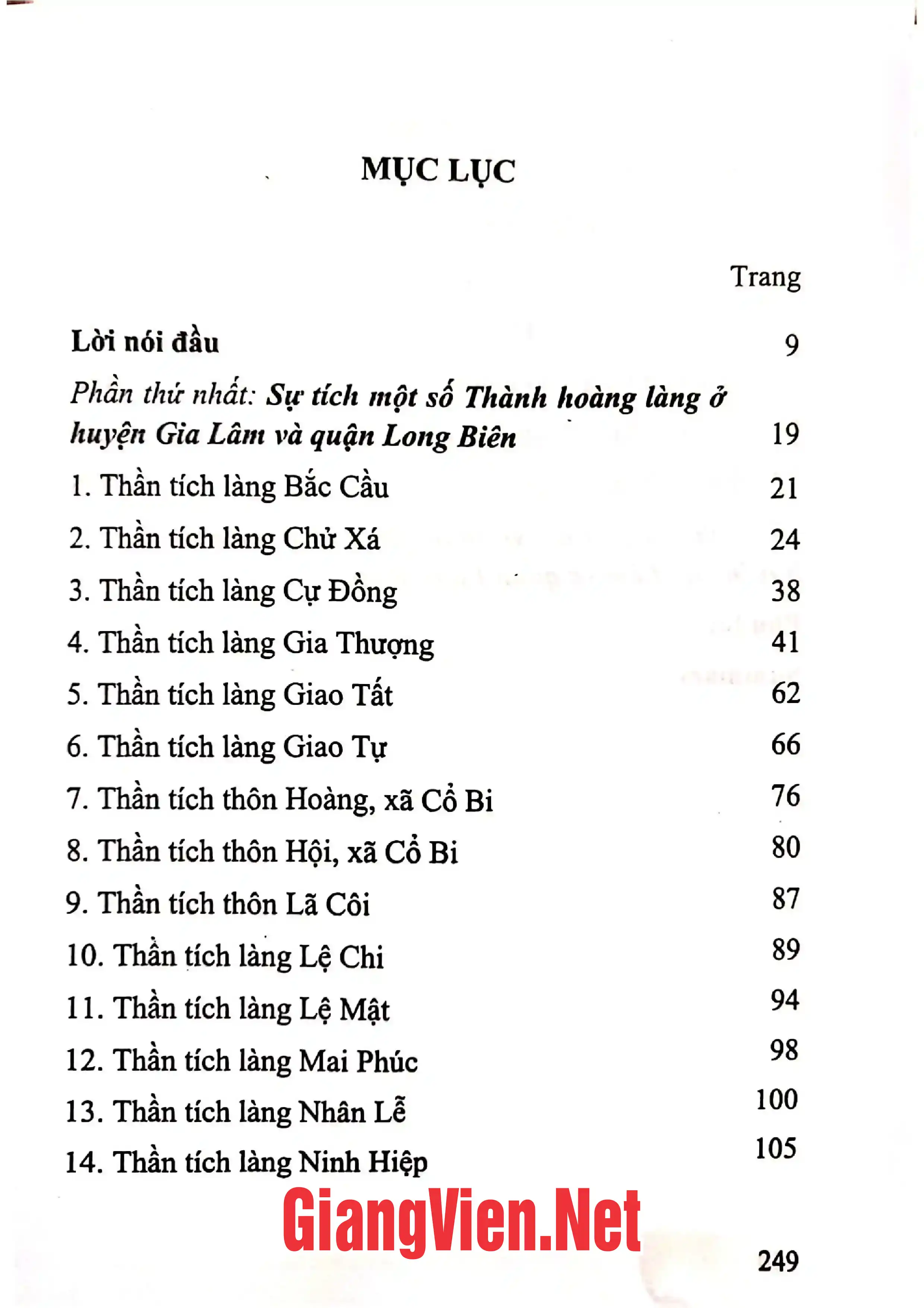 Ảnh minh họa nội dung cuốn sách: Sự tích Thành hoàng làng ở huyện Gia Lâm và quận Long Biên, Hà Nội