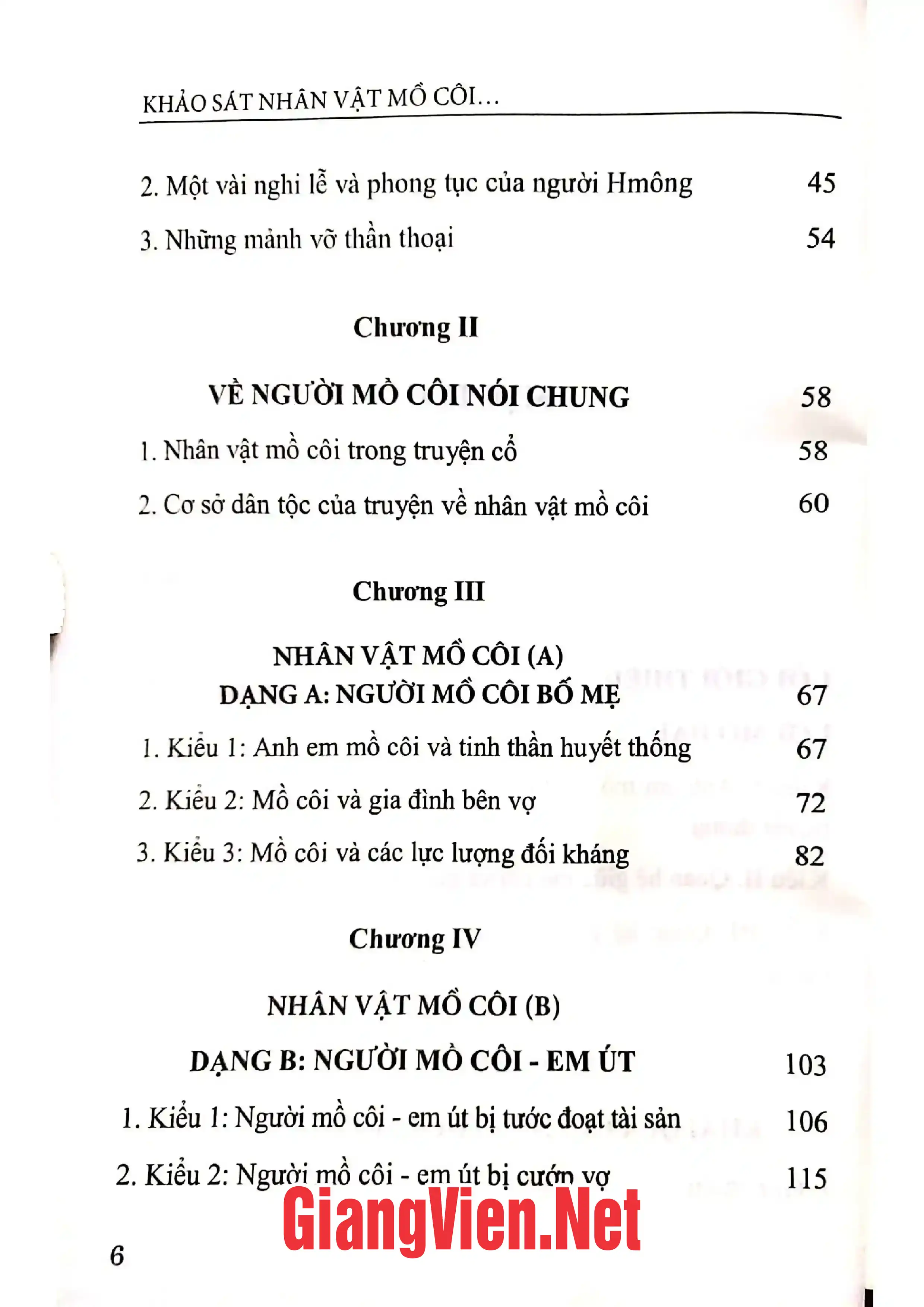 Ảnh minh họa nội dung cuốn sách: Khảo sát nhân vật mồ côi trong truyện cổ dân tộc Hmông