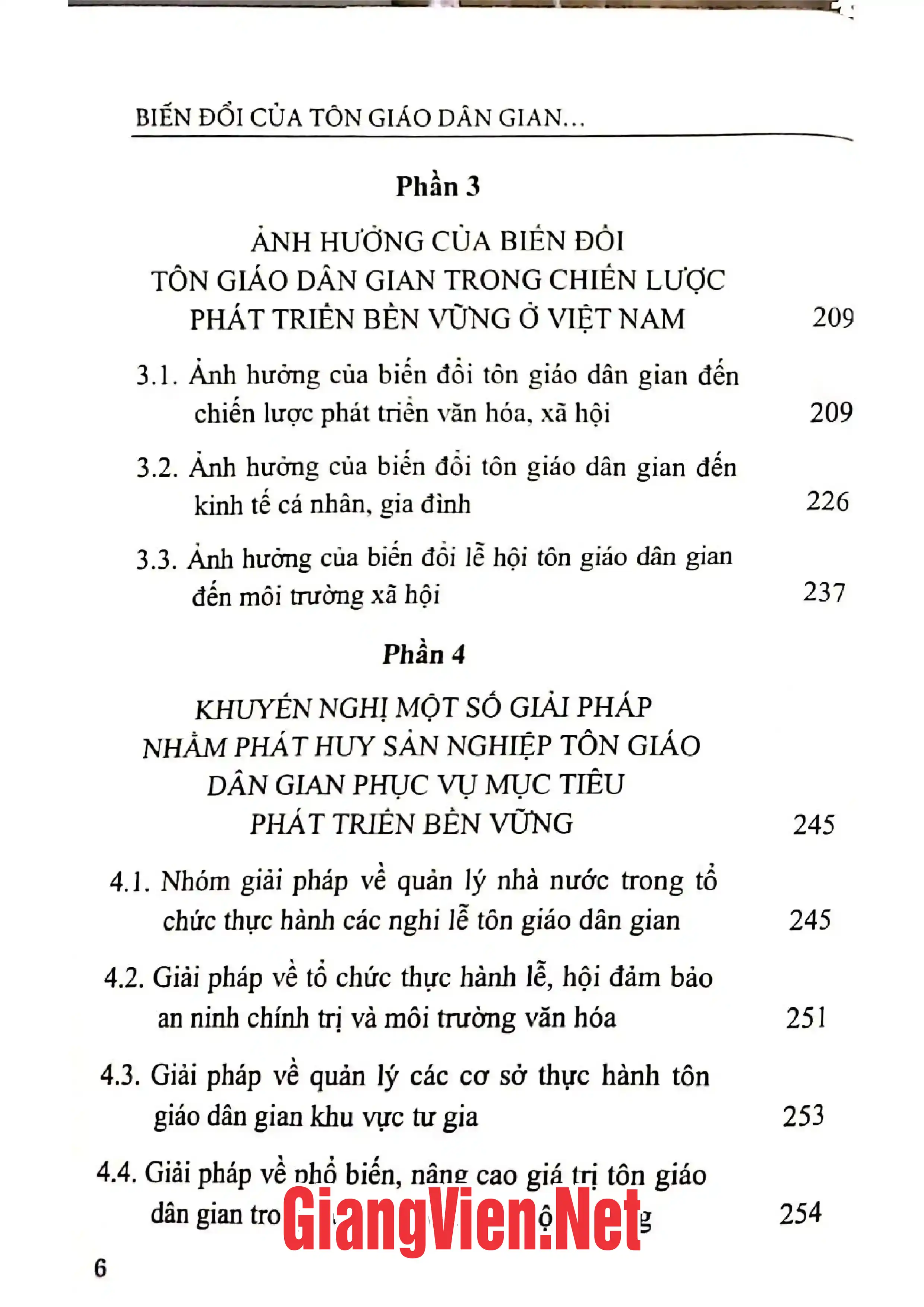 Ảnh minh họa nội dung cuốn sách: Biến đổi của tôn giáo dân gian trong chiến lược phát triển bền vững ở Việt Nam hiện nay