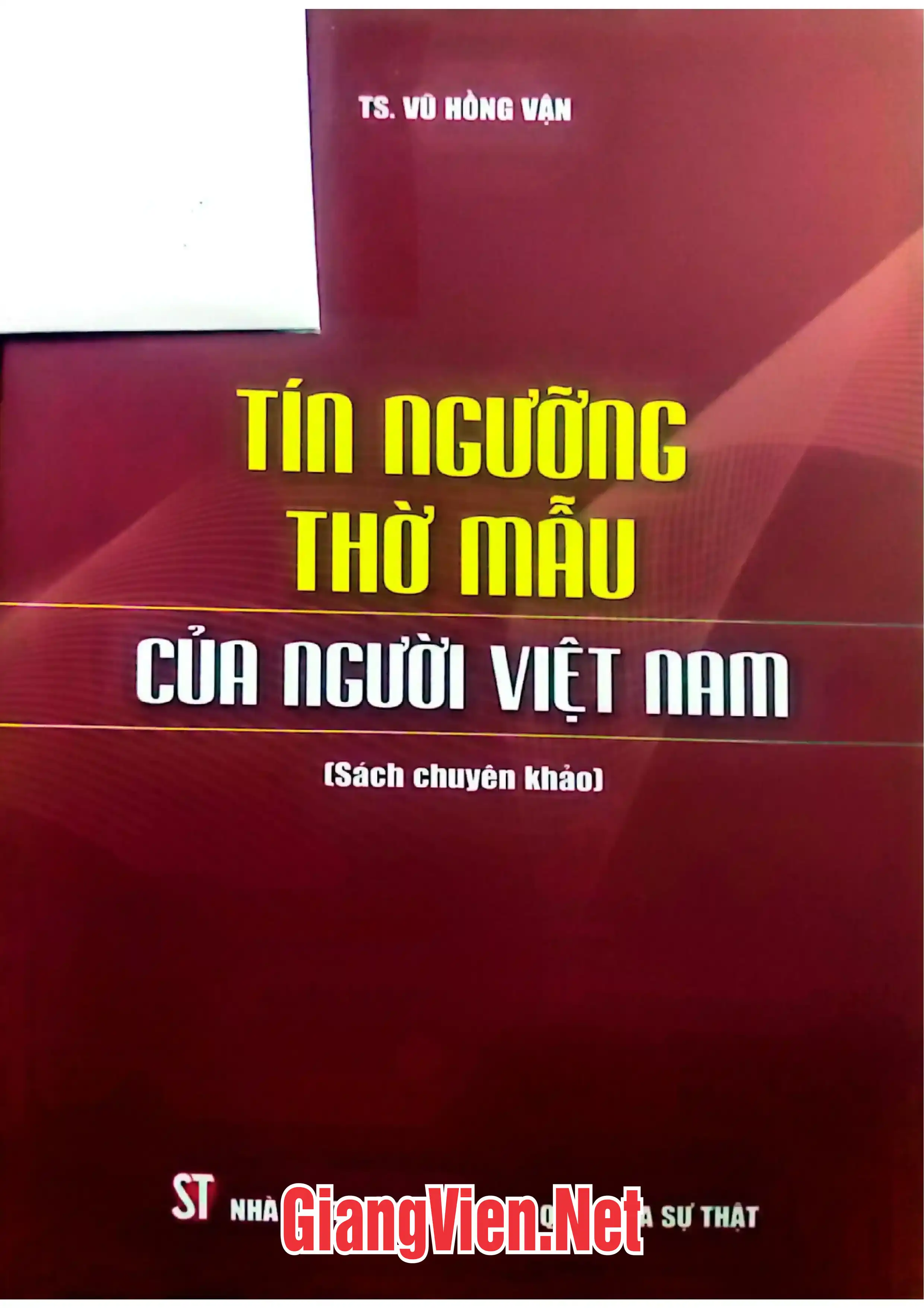Ảnh bìa của Tín ngưỡng thờ Mẫu của người Việt Nam