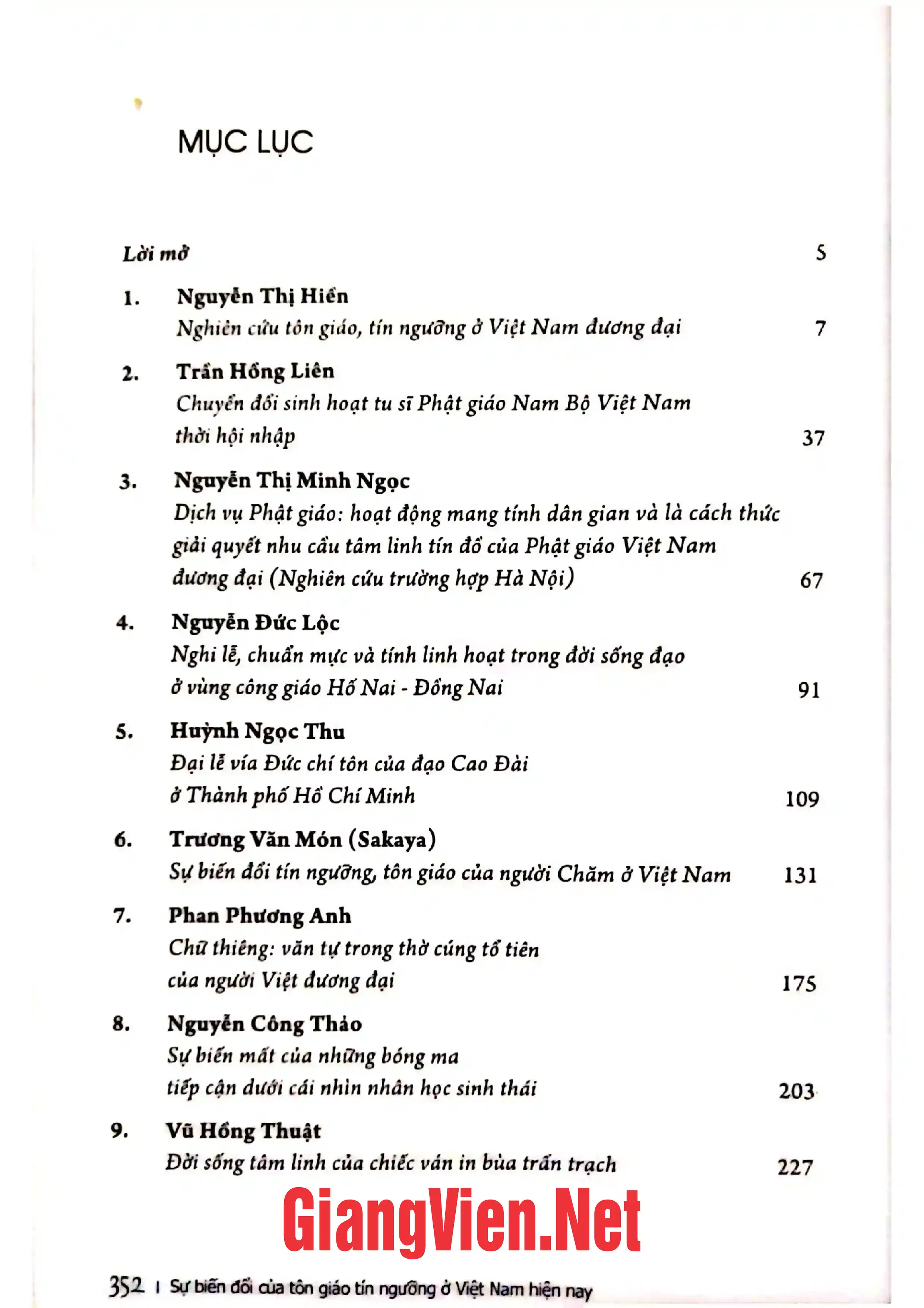 Ảnh minh họa nội dung cuốn sách: Sự biến đổi của Tôn giáo tín ngưỡng ở Việt Nam hiện nay