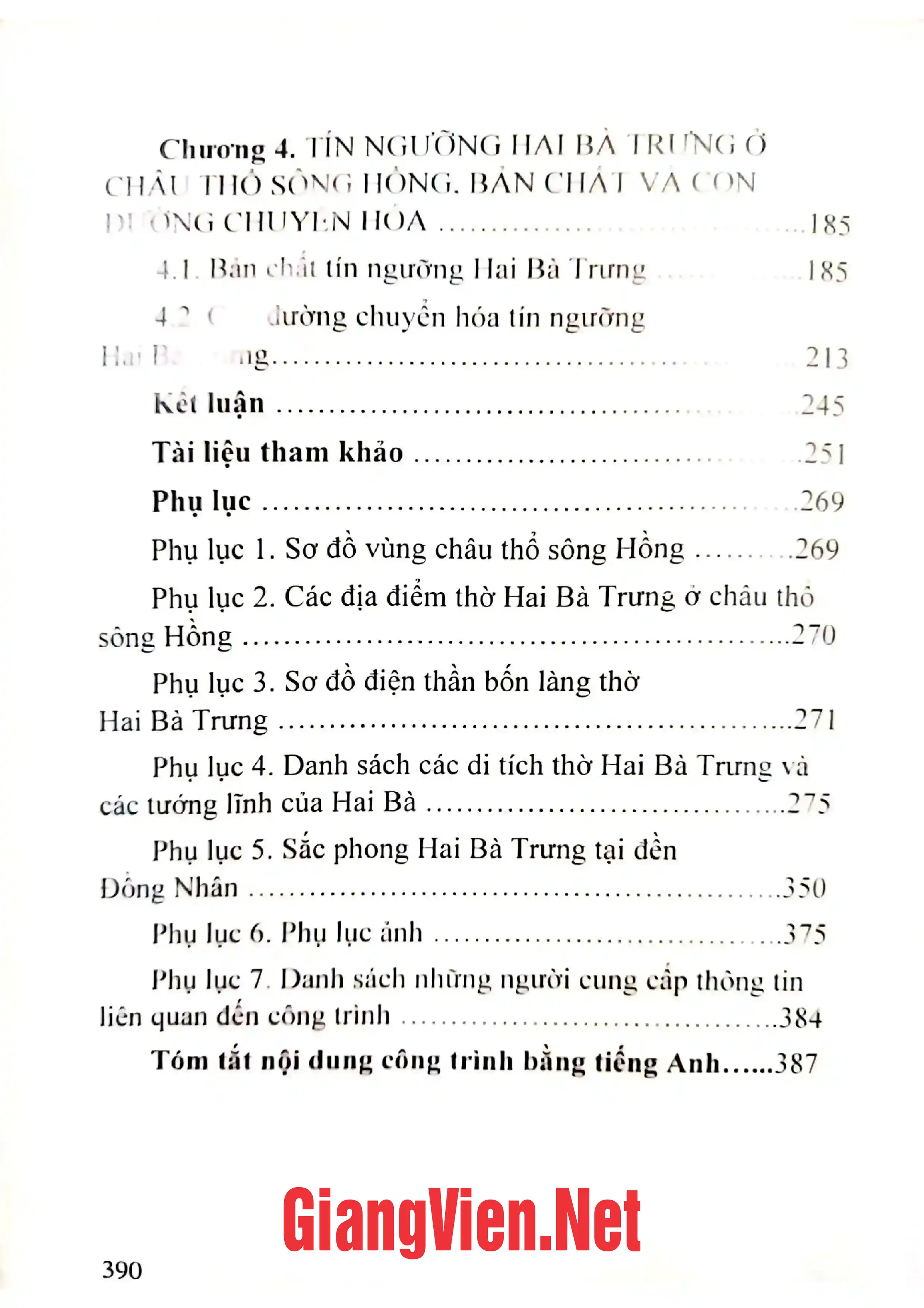 Ảnh minh họa nội dung cuốn sách: Tín ngưỡng Hai Bà Trưng ở vùng Châu thổ sông Hồng