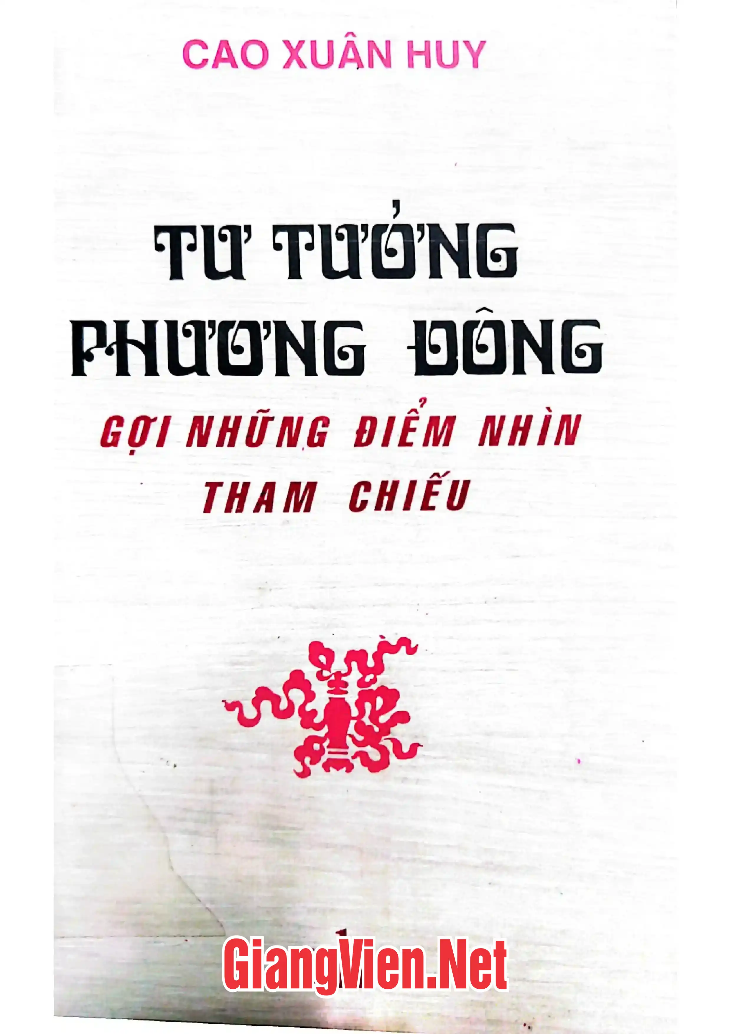 Ảnh bìa của Tư tưởng Phương Đông gợi những điểm nhìn tham chiếu