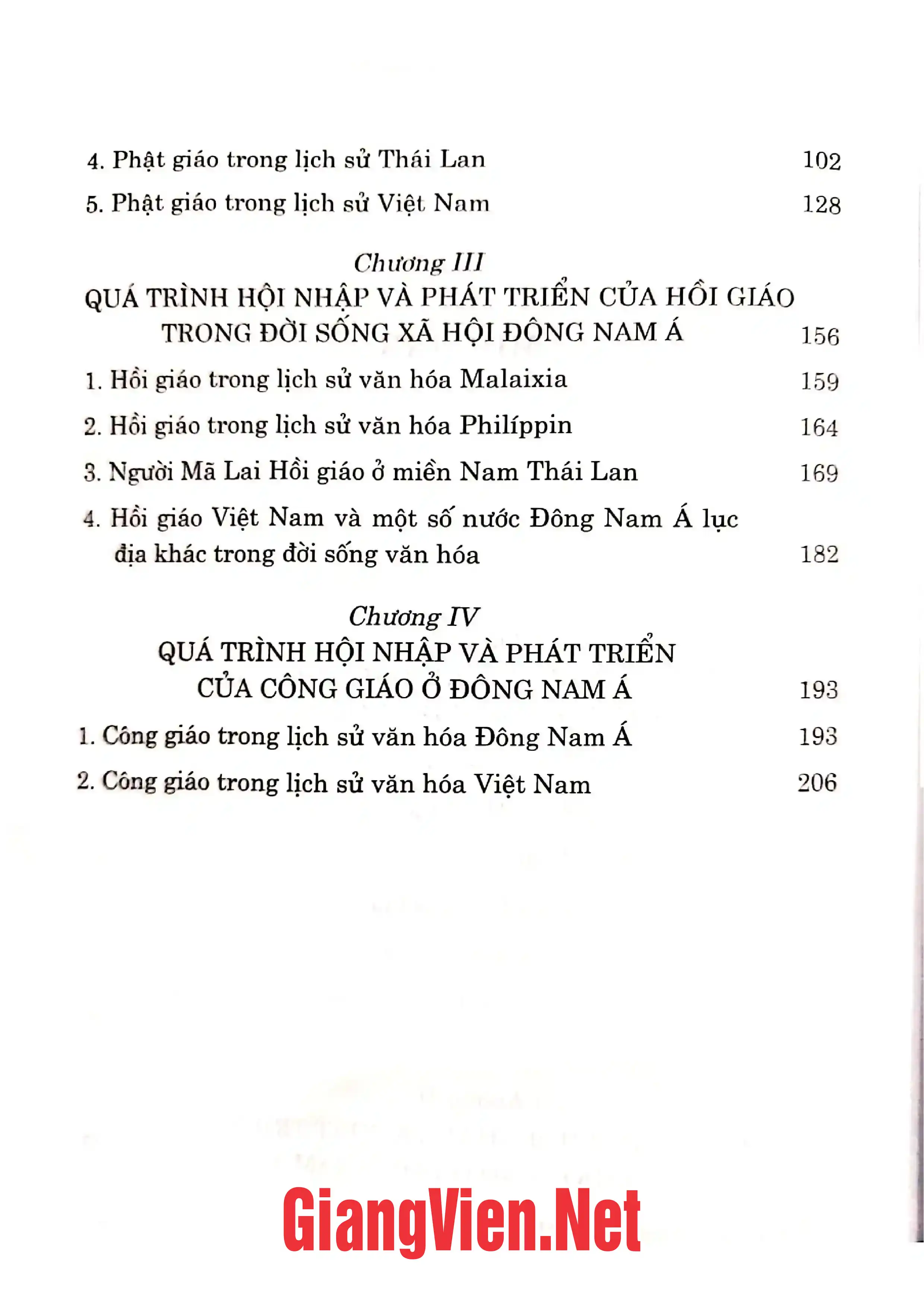 Ảnh minh họa nội dung cuốn sách: Bốn tôn giáo lớn ở Đông Nam á