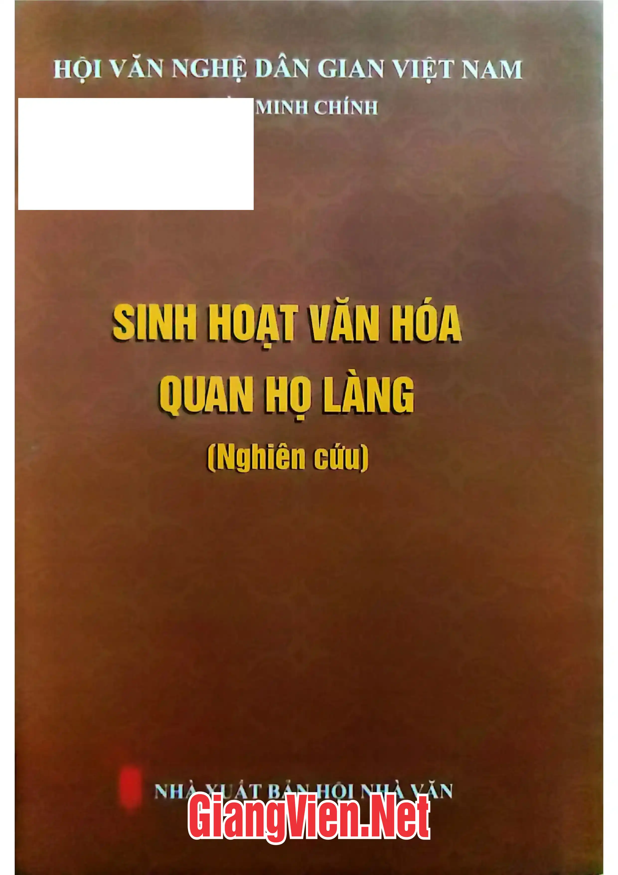 Ảnh bìa của Sinh hoạt văn hóa quan họ làng nghiên cứu