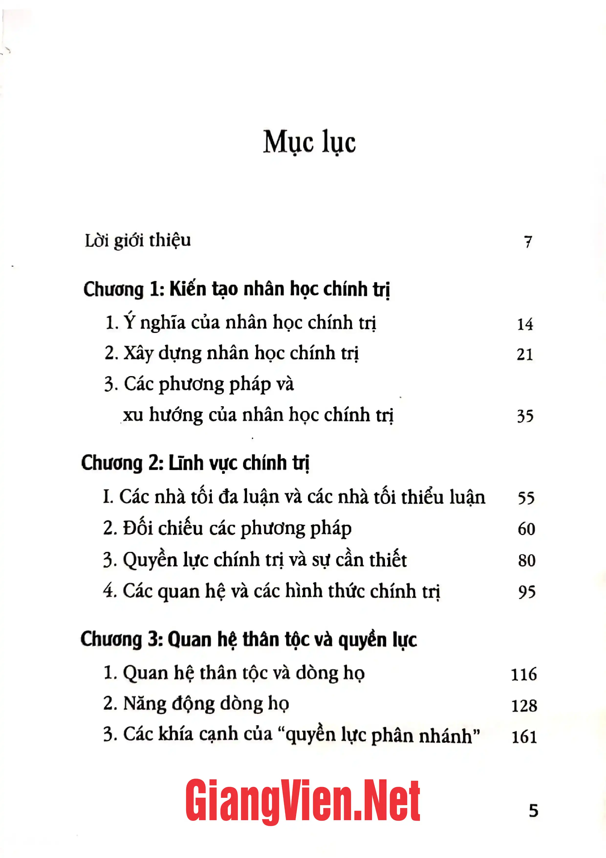 Ảnh minh họa nội dung cuốn sách: Nhân học chính trị
