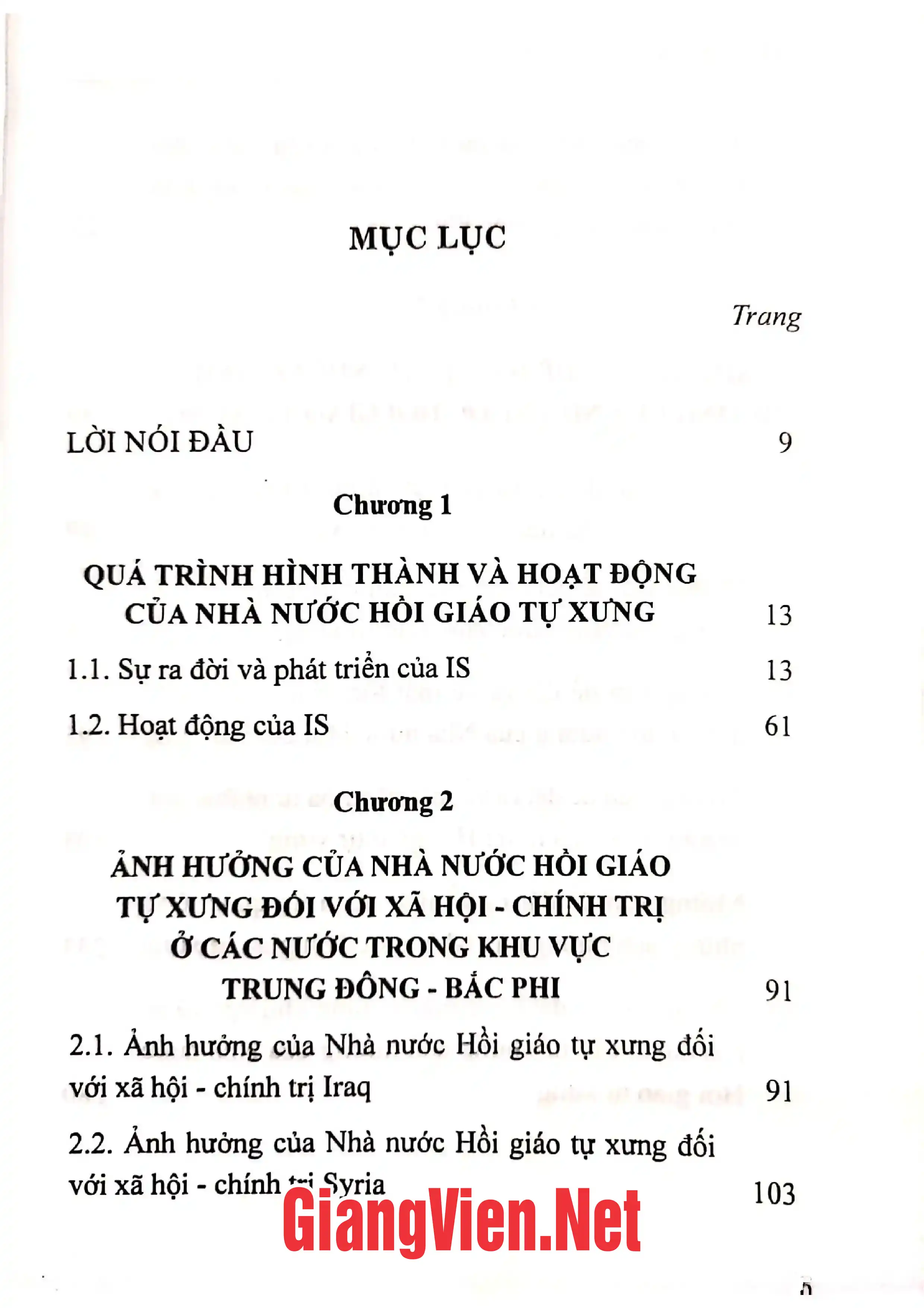 Trang bìa chính thức sách Nhà nước Hồi giáo tự xưng và những ảnh hưởng đến chính trị, xã hội ở Trung Đông - Bắc Phi.