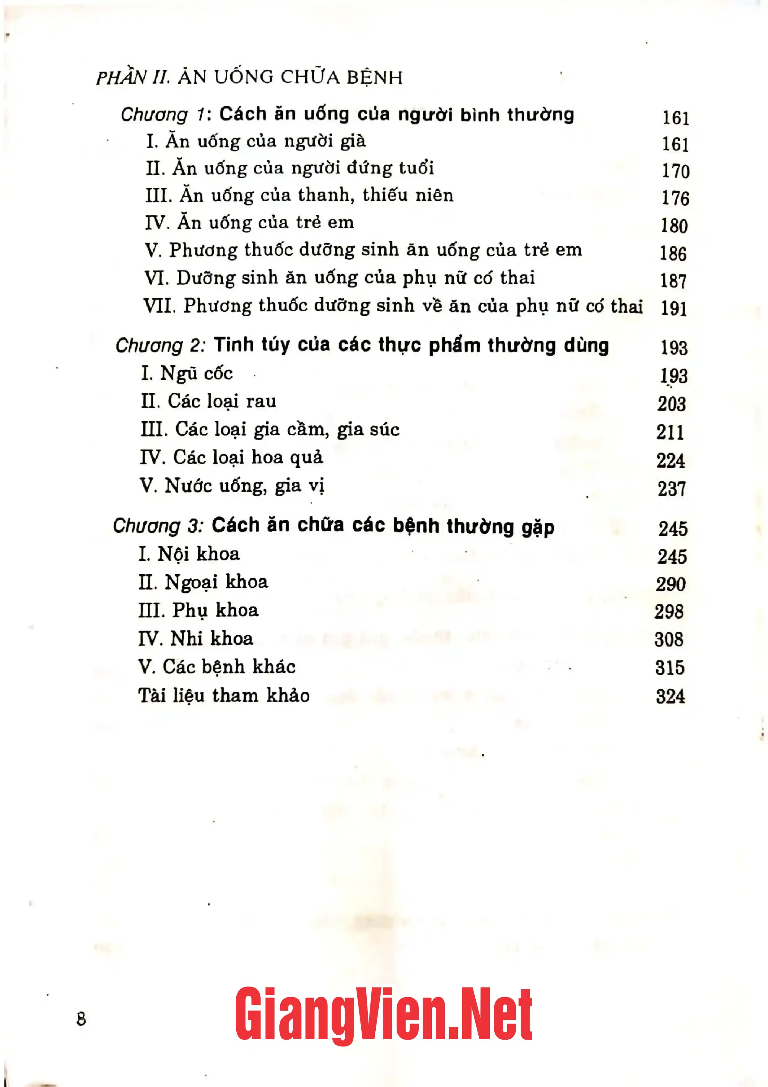Mục lục chi tiết trang 1 sách Tinh hoa dưỡng sinh cổ truyền Trung Hoa