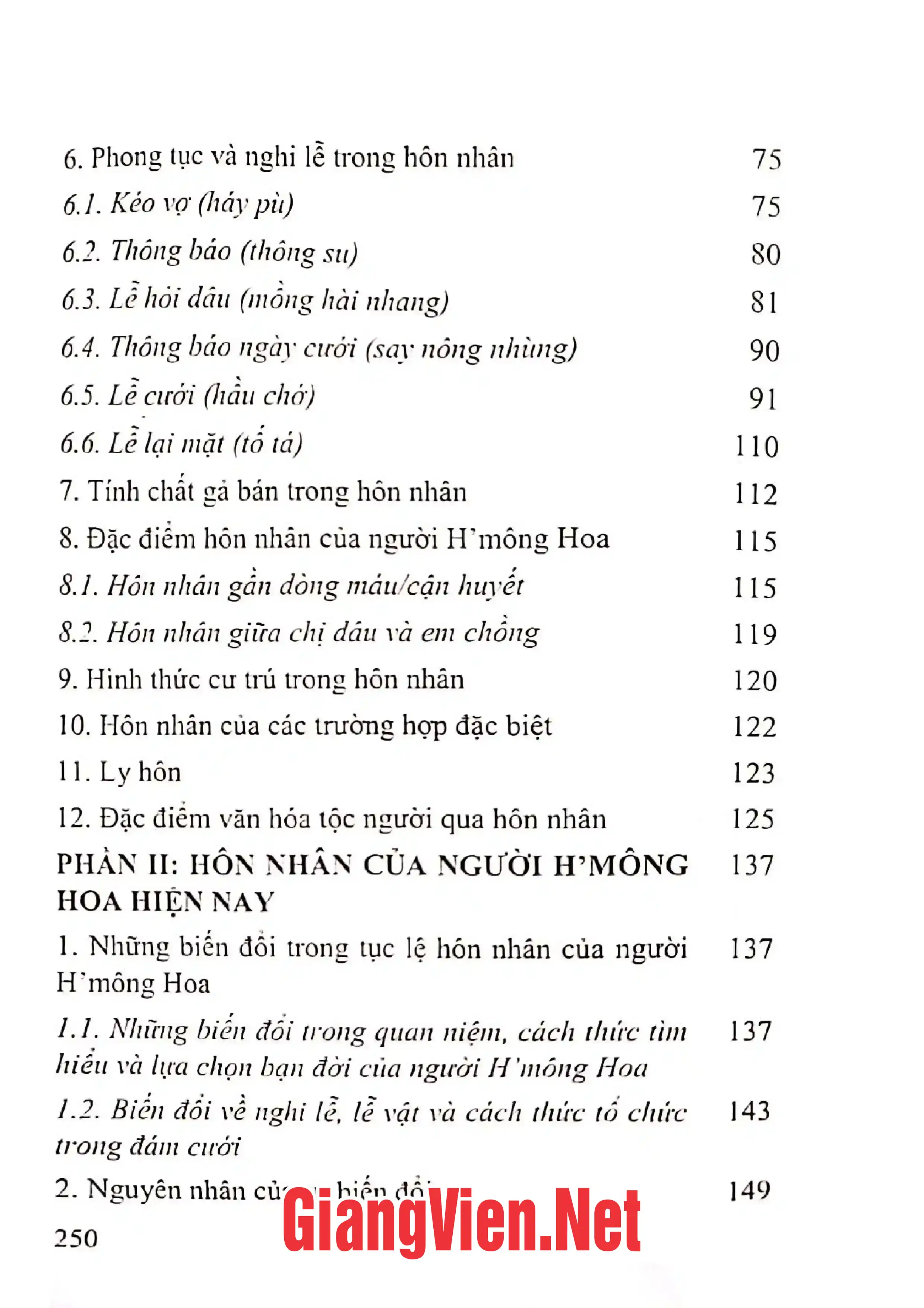 Ảnh minh họa nội dung cuốn sách: Tục lệ hôn nhân của người HMông Hoa