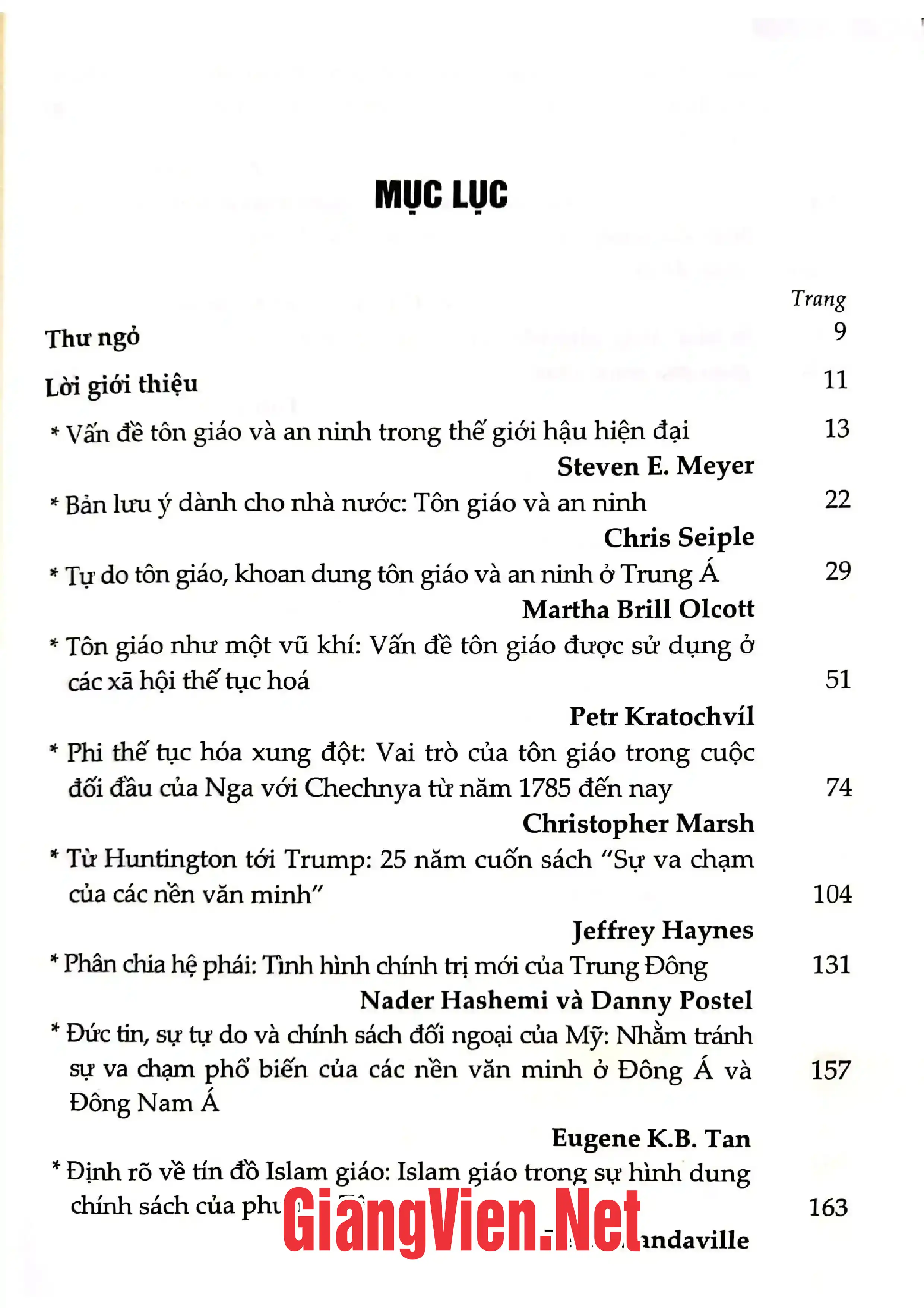 Ảnh minh họa nội dung cuốn sách: Tôn giáo và an ninh tôn