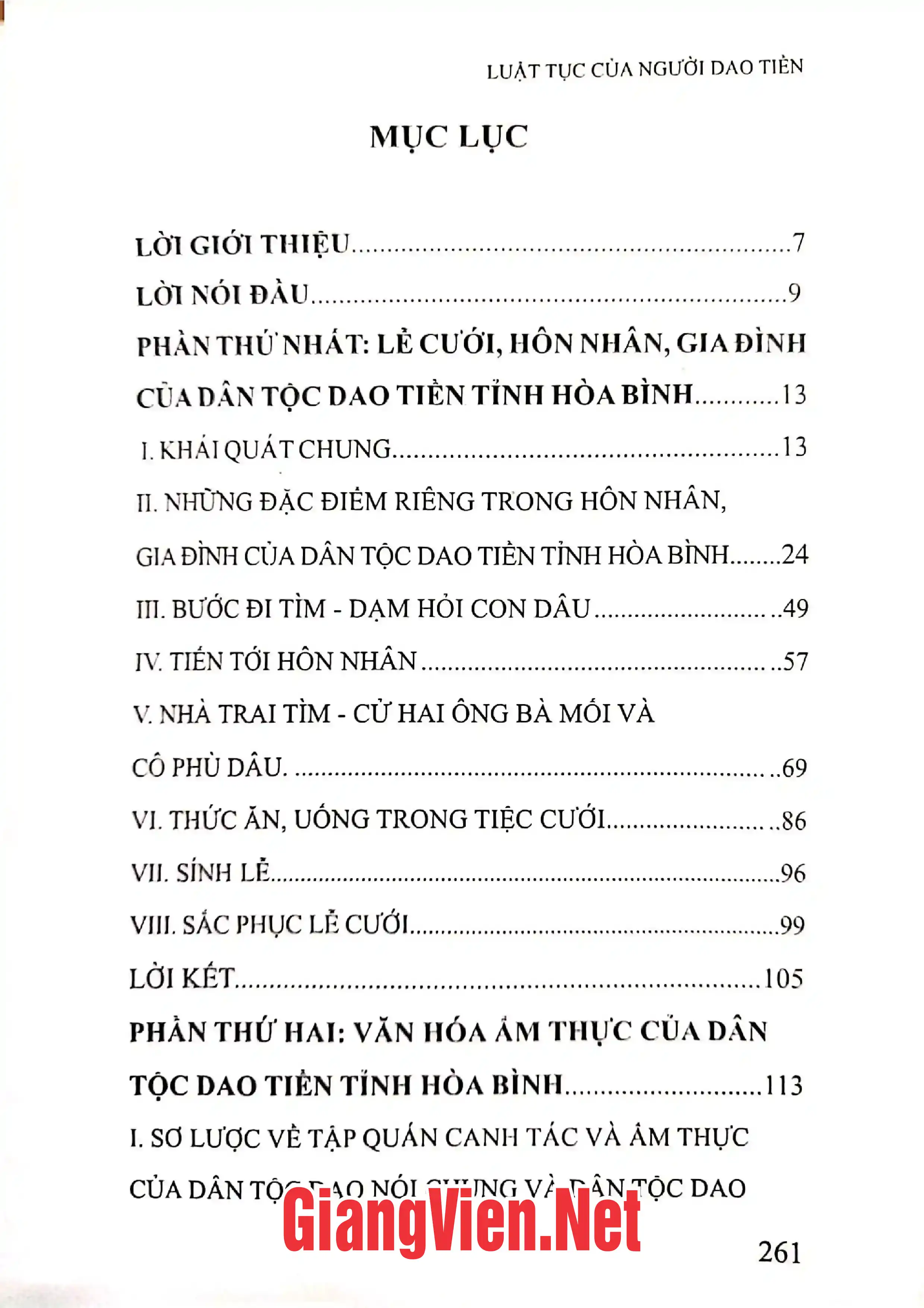 Trang bìa chính thức sách Luật tục của người Dao Tiền