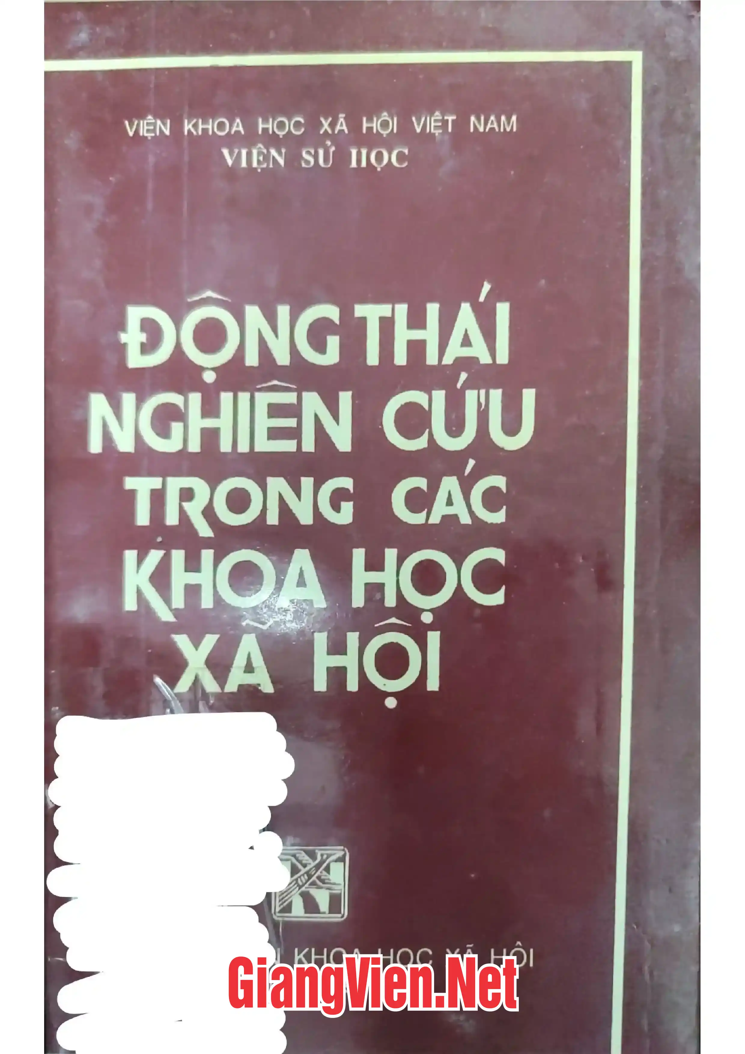 Ảnh bìa của Động thái nghiên cứu trong các khoa học xã hội