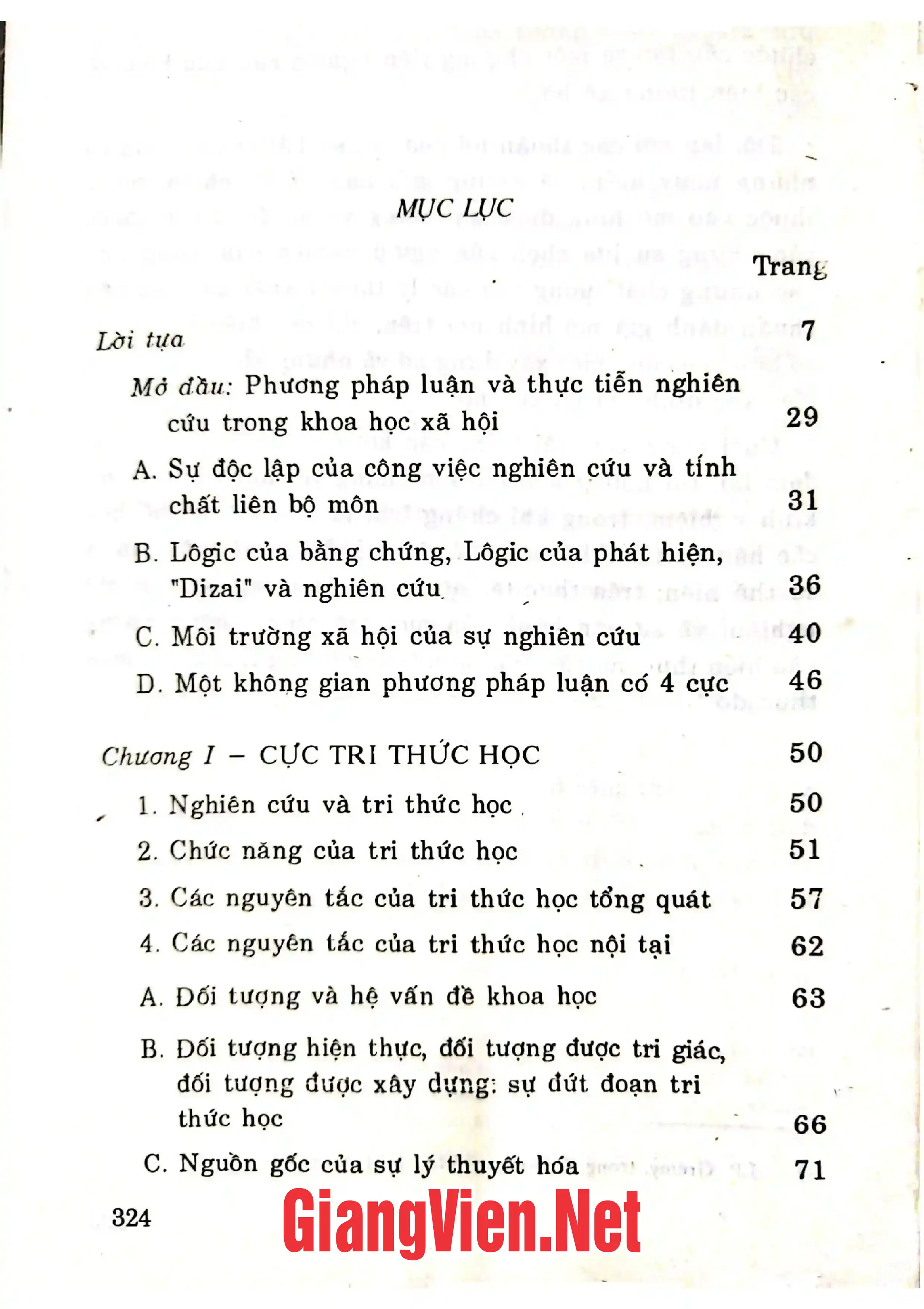 Trang bìa chính thức sách Động thái nghiên cứu trong các khoa học xã hội