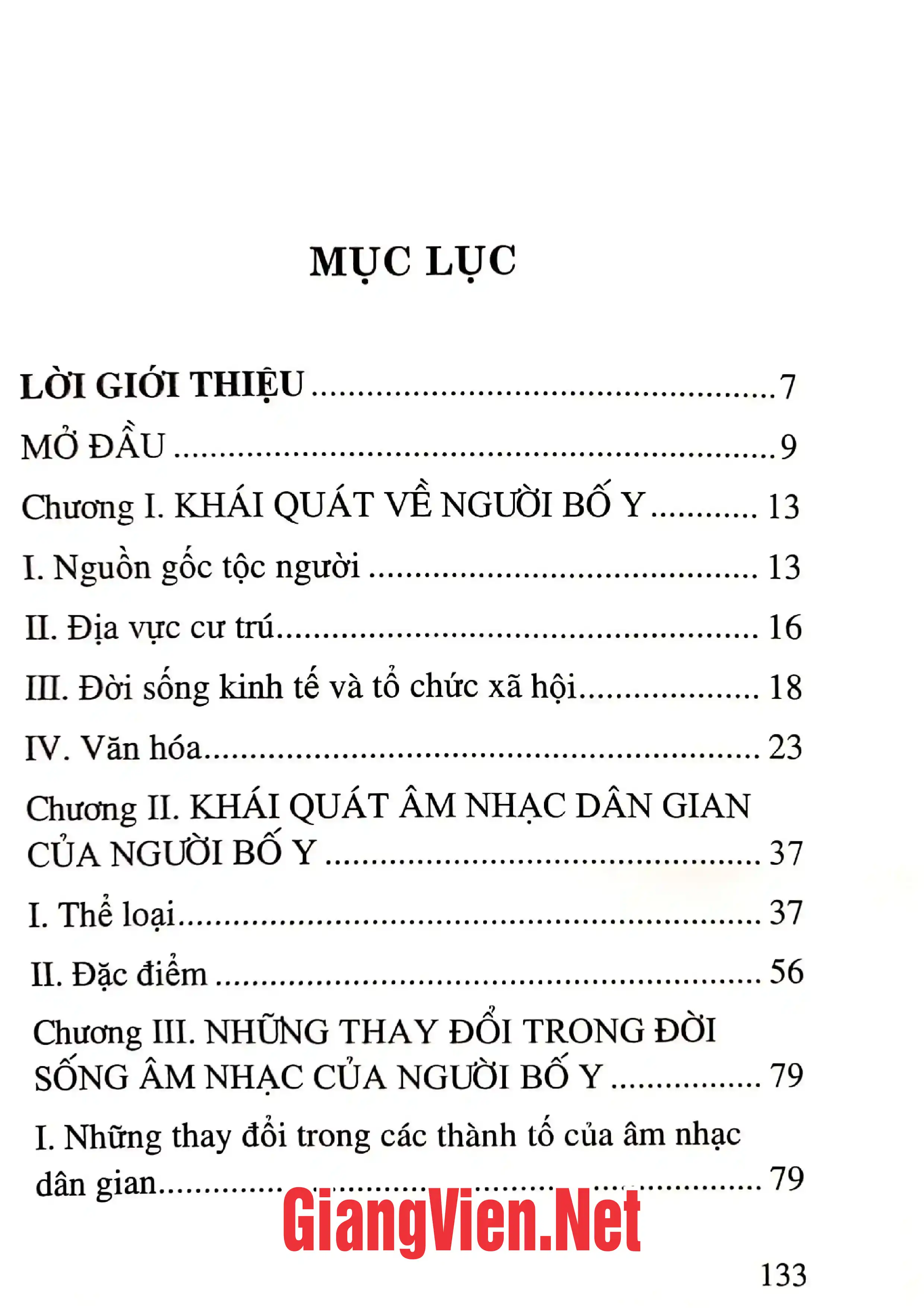 Trang bìa chính thức sách Âm nhạc dân gian của người Bố y