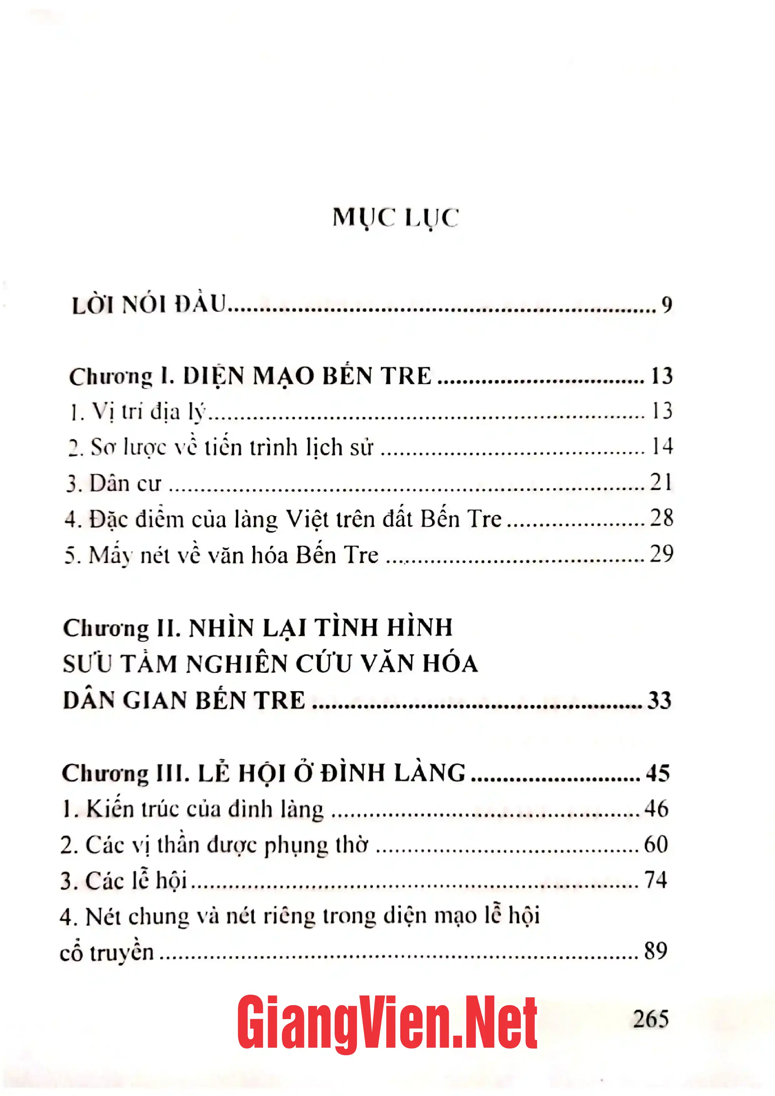 Trang bìa chính thức sách Văn hóa dân gian Bến Tre