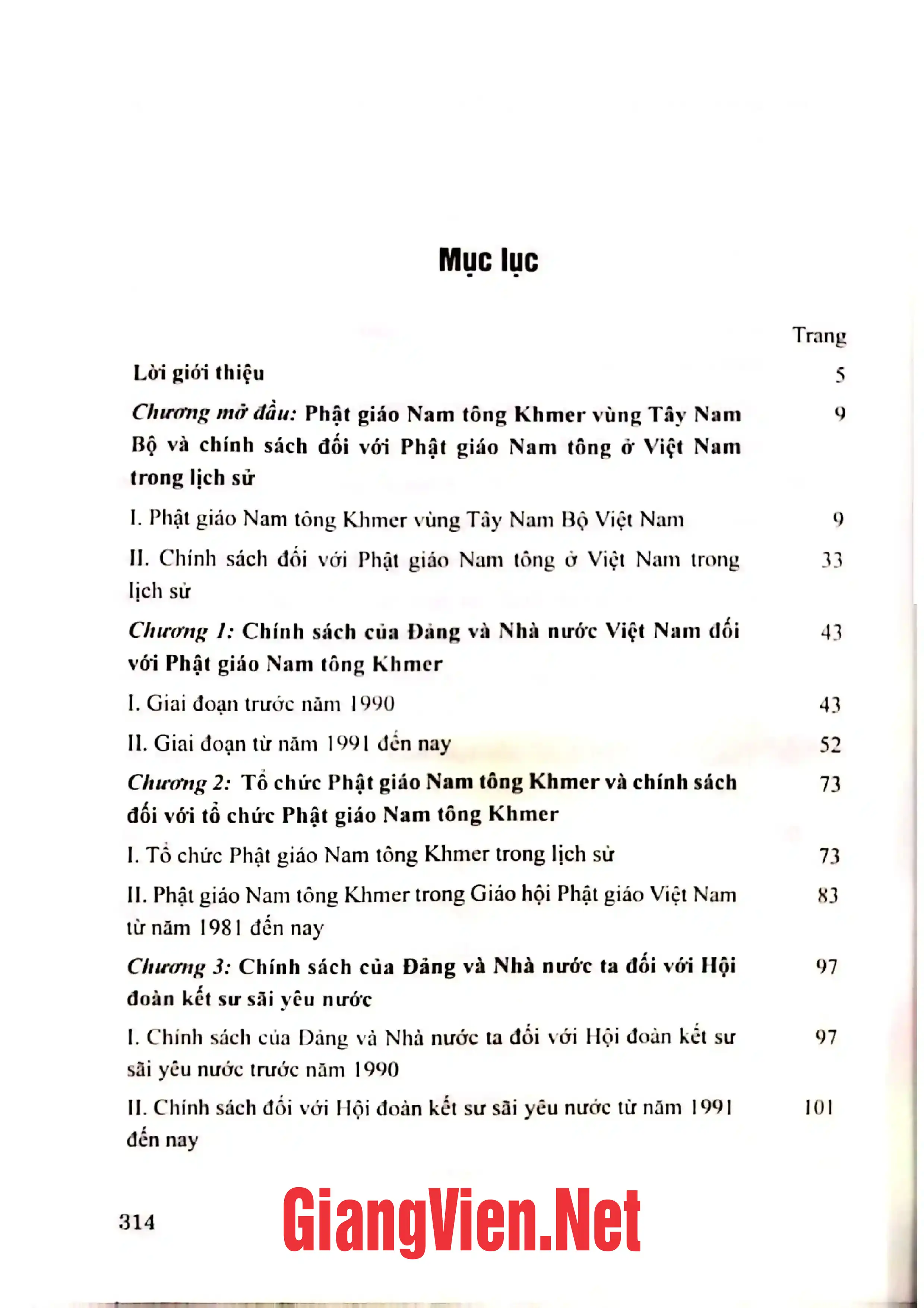 Trang bìa chính thức sách Phật giáo Nam tông Khmer vùng Tây Nam Bộ và chính sách của Đảng, Nhà nước Việt Nam
