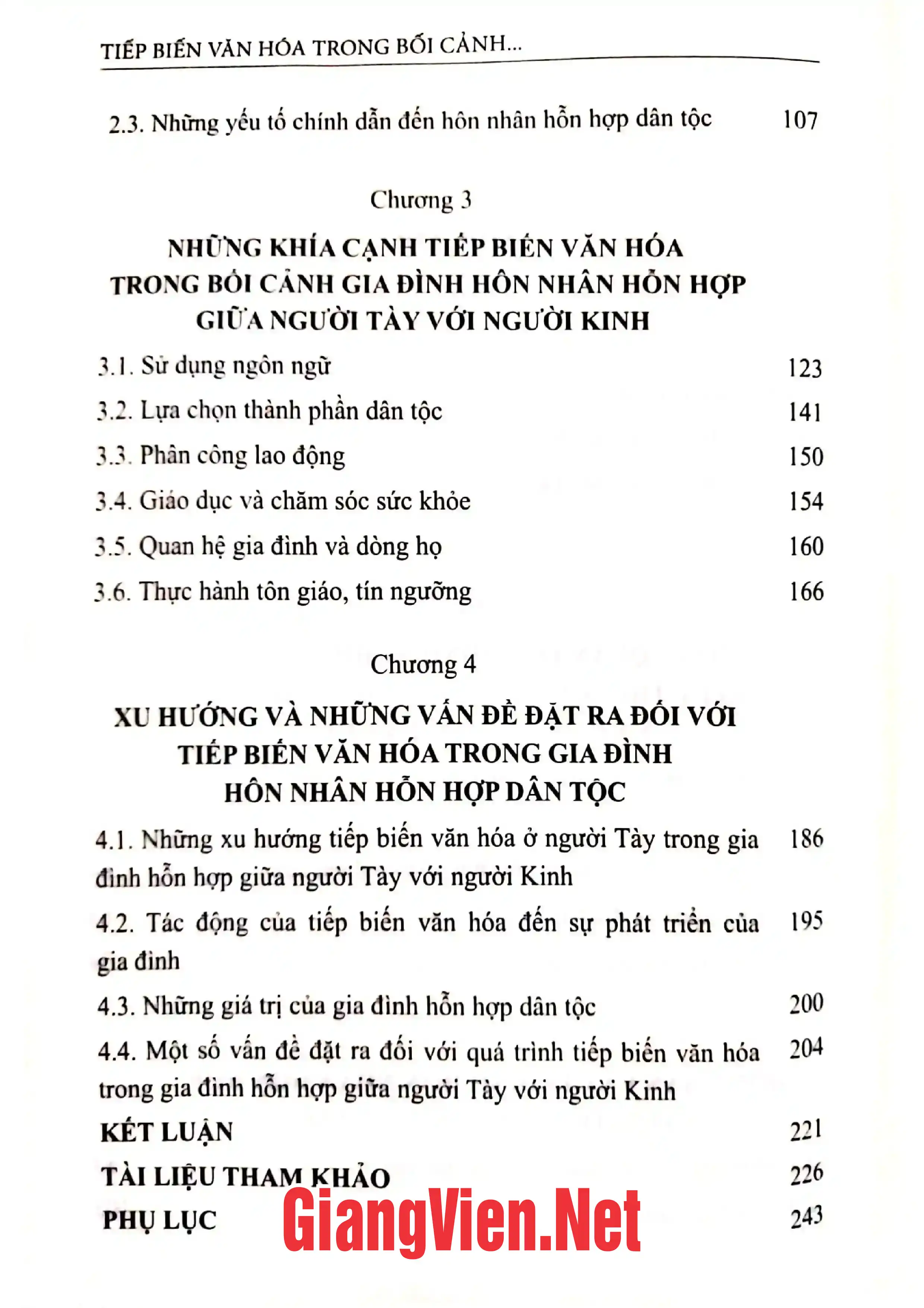 Ảnh minh họa nội dung cuốn sách: Tiếp biến văn hóa trong bối cảnh gia đình hôn nhân hỗn hợp dân tộc nghiên cứu trường hợp người Tày ở huyện Chi Lăng, tỉnh Lạng Sơn