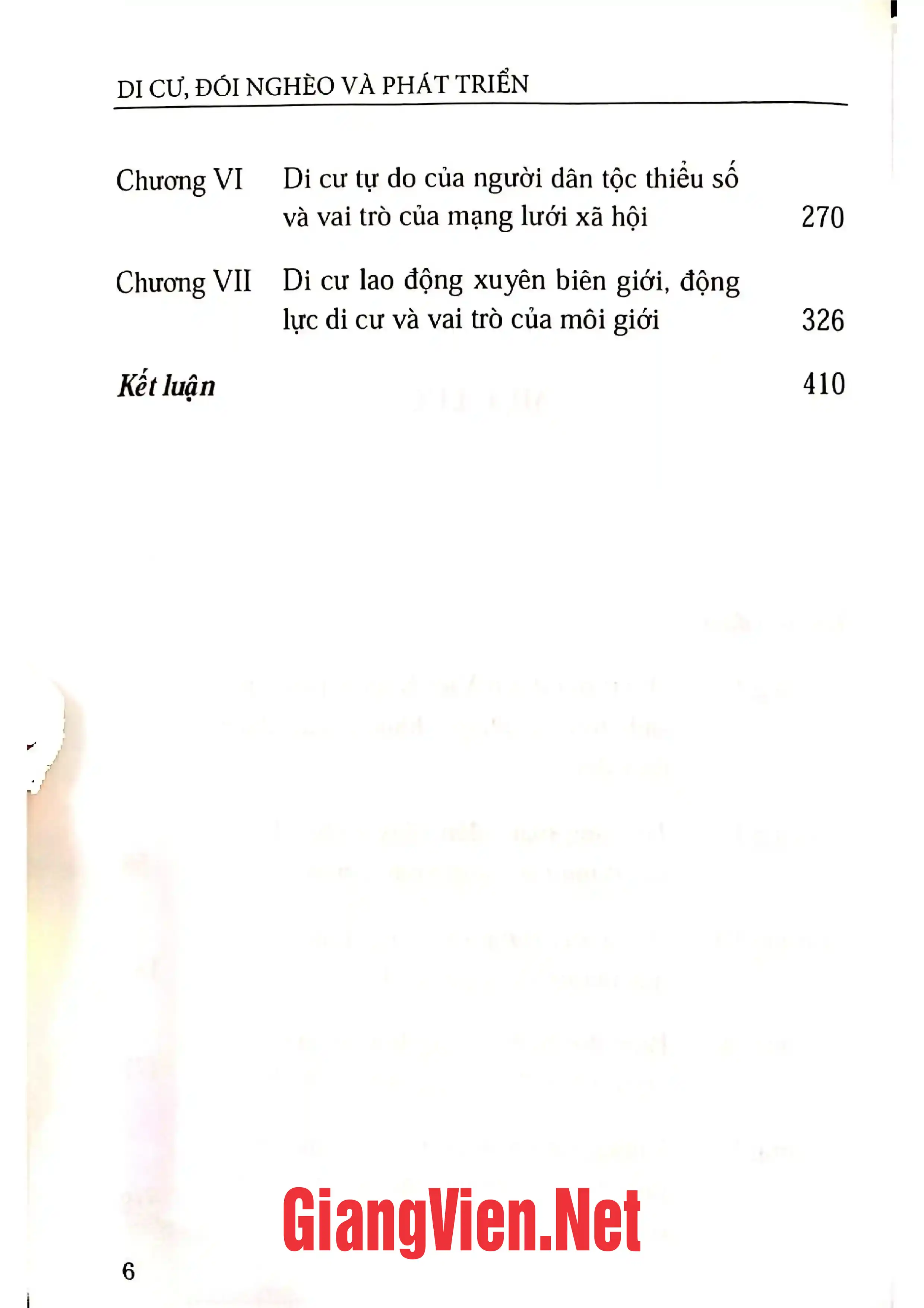 Ảnh minh họa nội dung cuốn sách: Di cư đói nghèo và phát triển