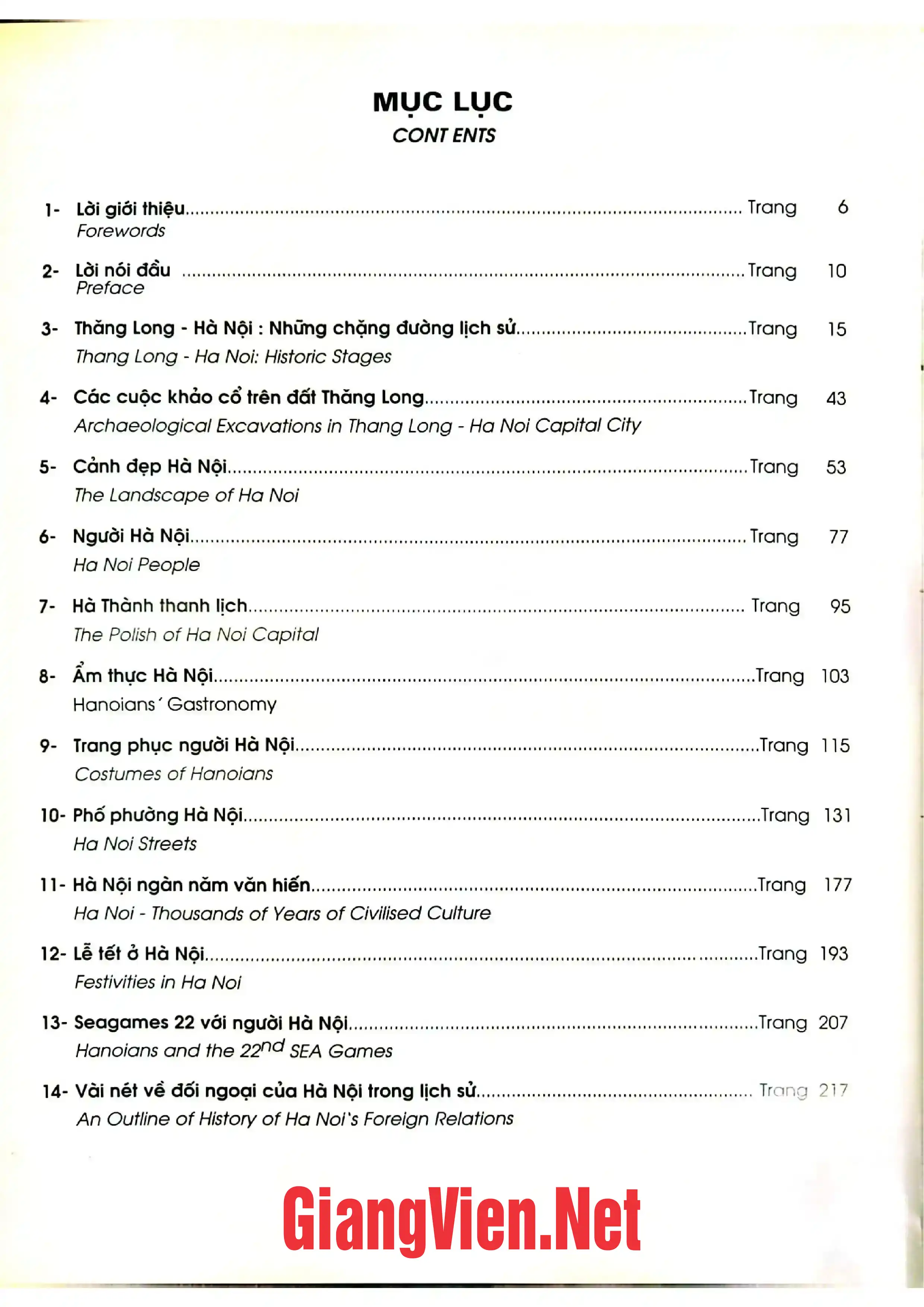 Trang bìa chính thức sách 1000 năm Thăng Long - Hà Nội