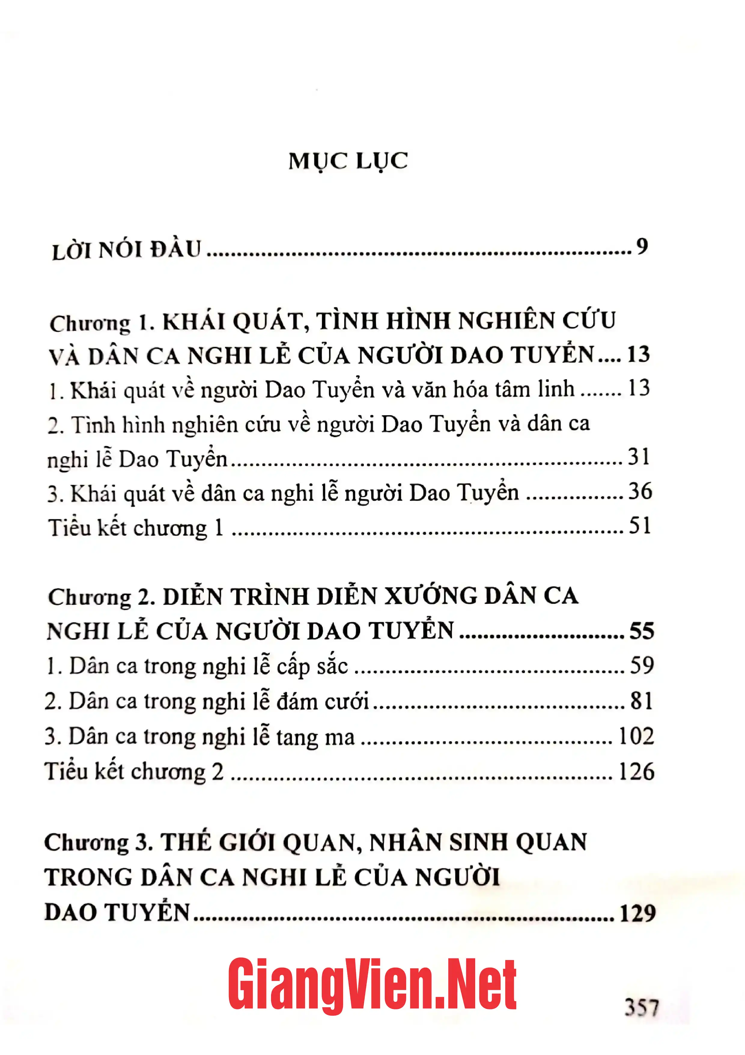 Trang bìa chính thức sách Dân ca nghi lễ của người Dao Tuyển