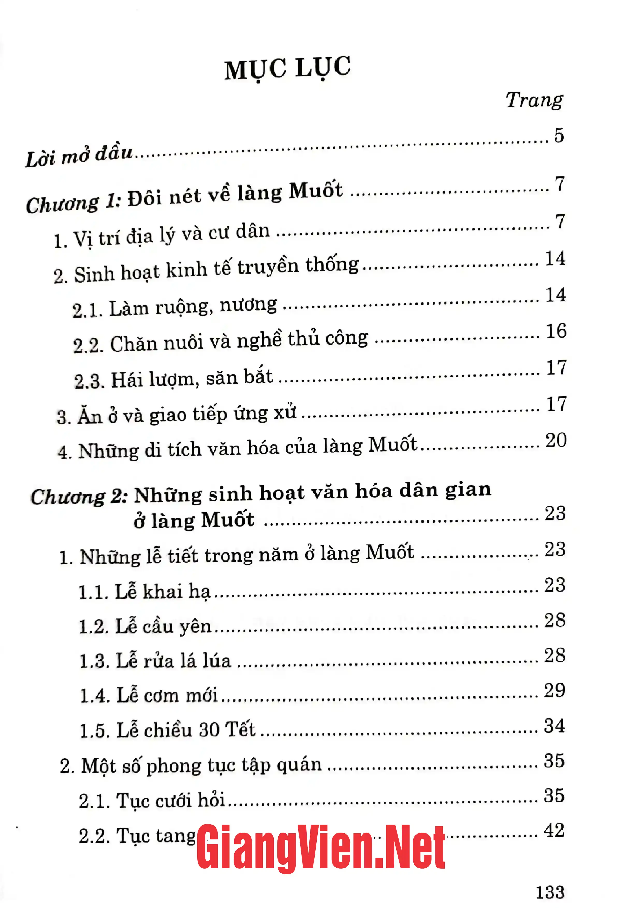 Ảnh minh họa nội dung cuốn sách: Văn hóa dân gian làng Muốt