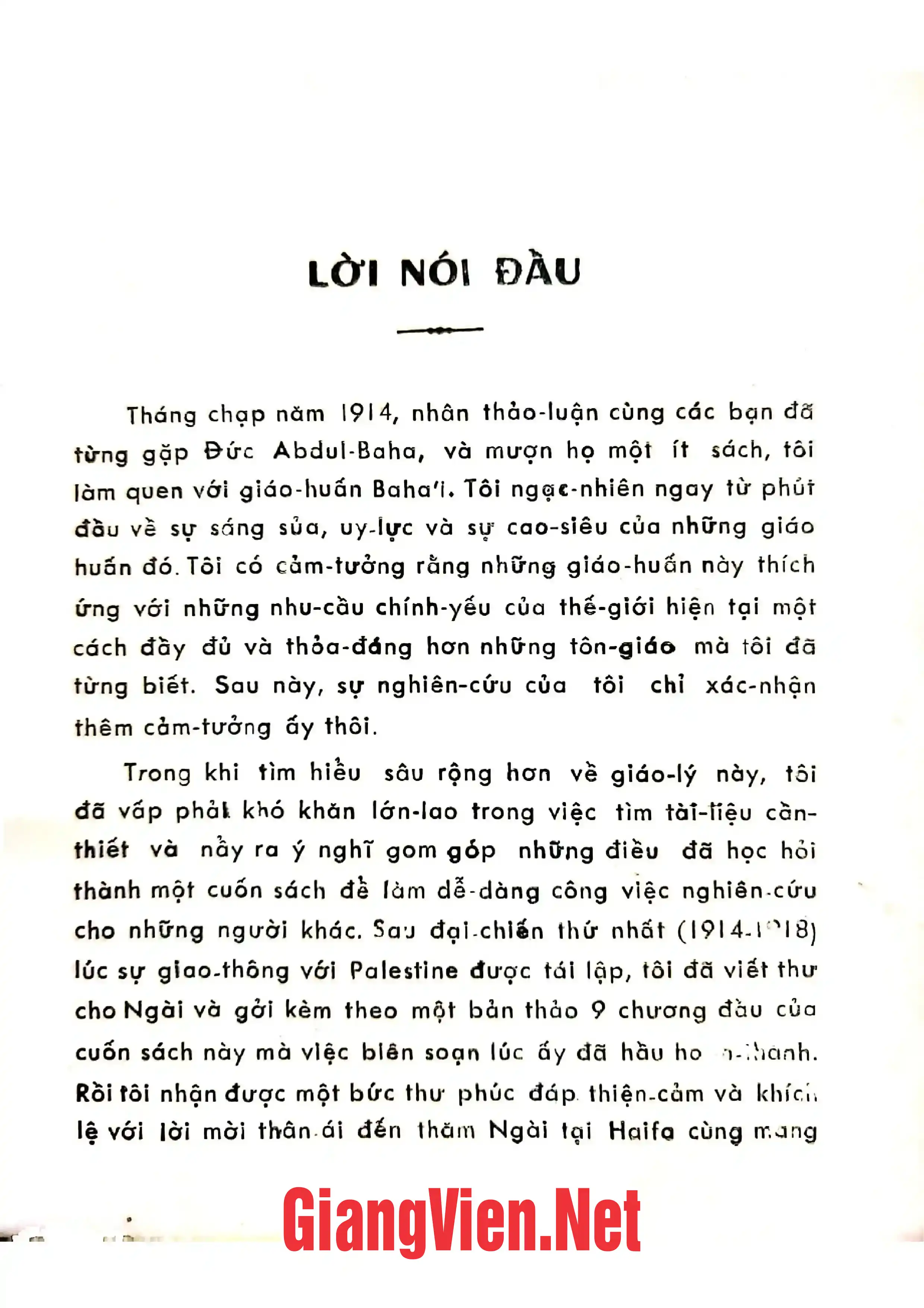 Ảnh minh họa nội dung cuốn sách: Bahaullah và kỷ nguyên mới