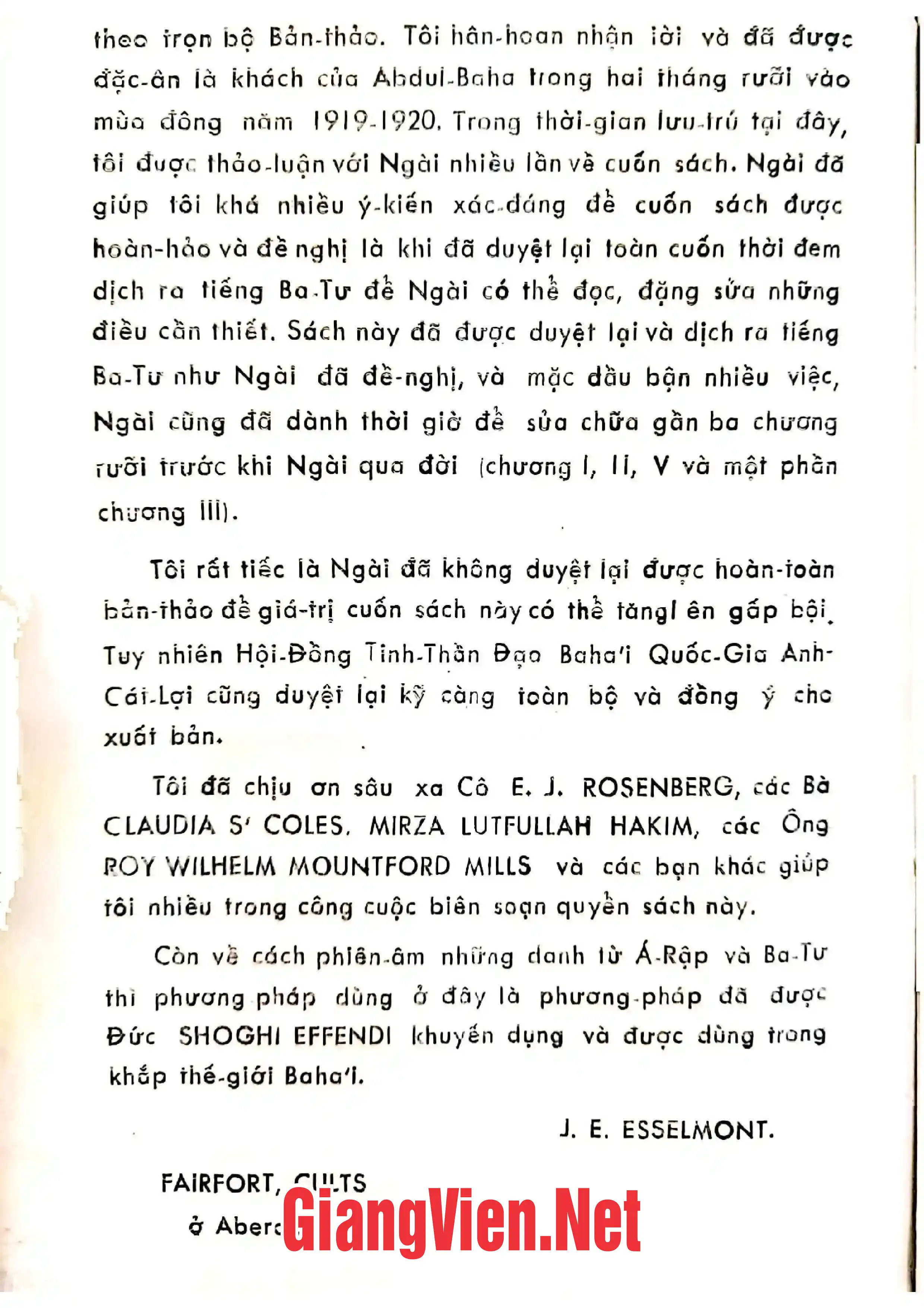 Ảnh minh họa nội dung cuốn sách: Bahaullah và kỷ nguyên mới